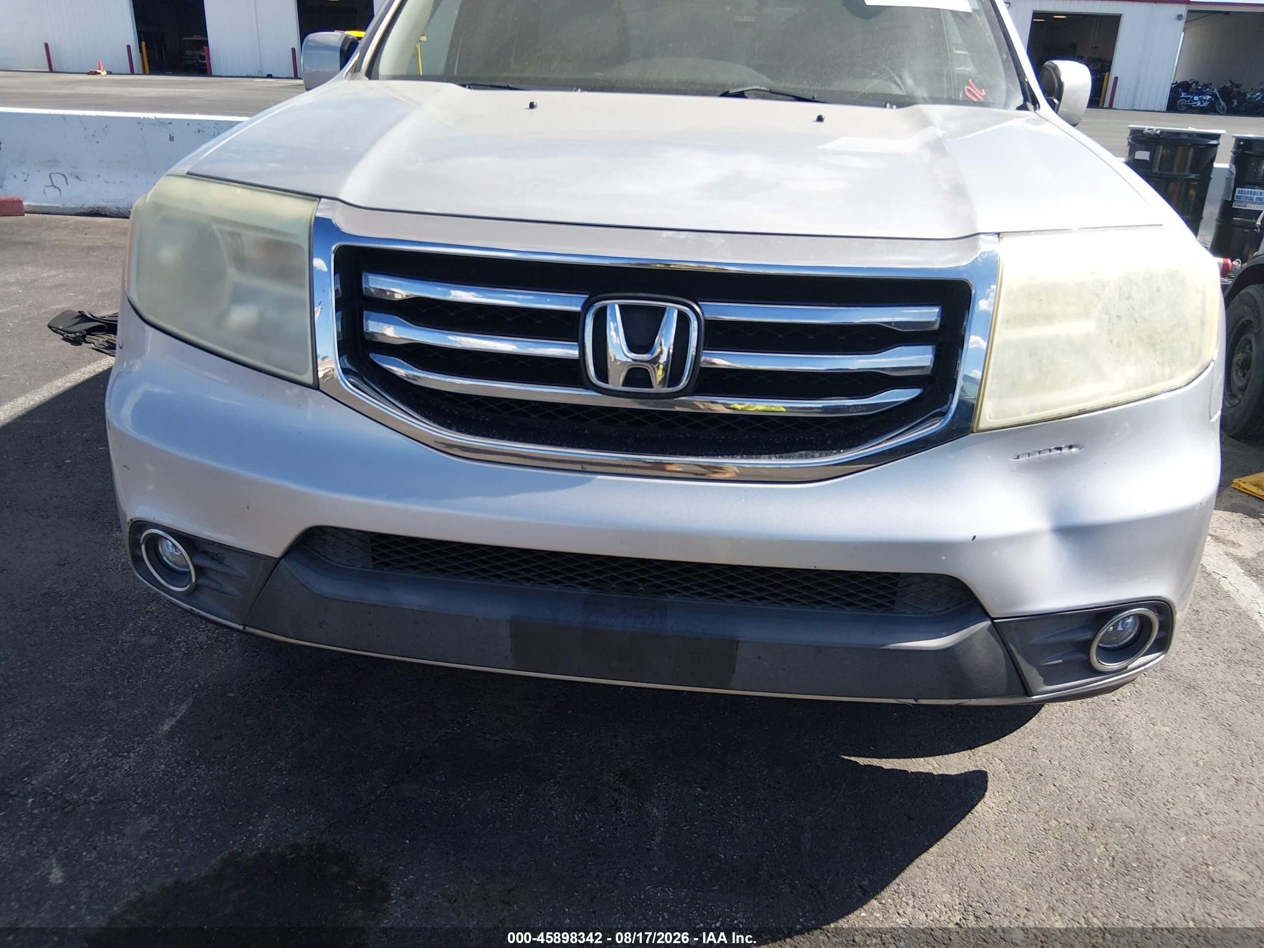 2012 Honda Pilot Ex-l Silver vin: 5FNYF4H53CB048851