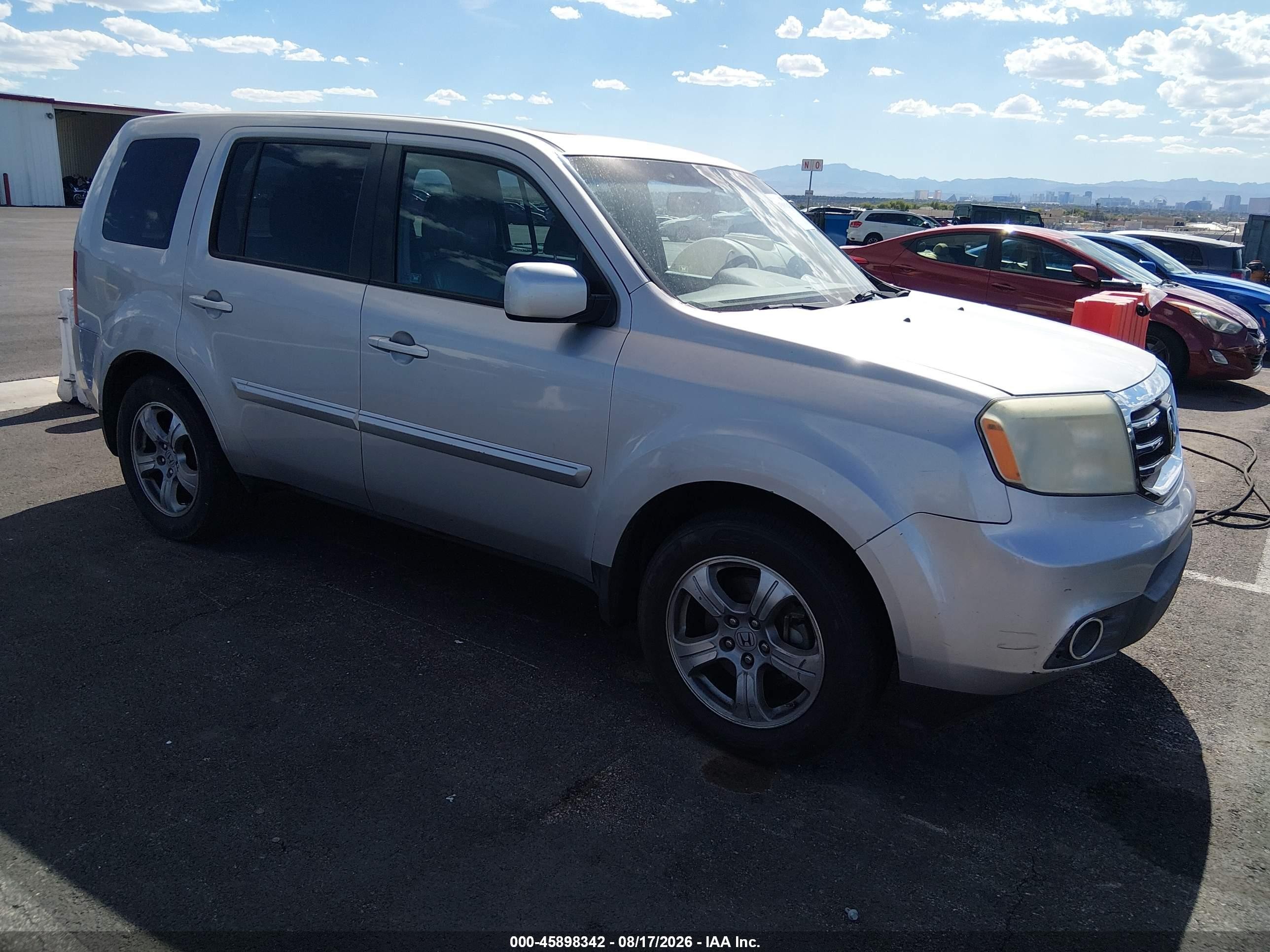 2012 Honda Pilot Ex-l Серебряный vin: 5FNYF4H53CB048851