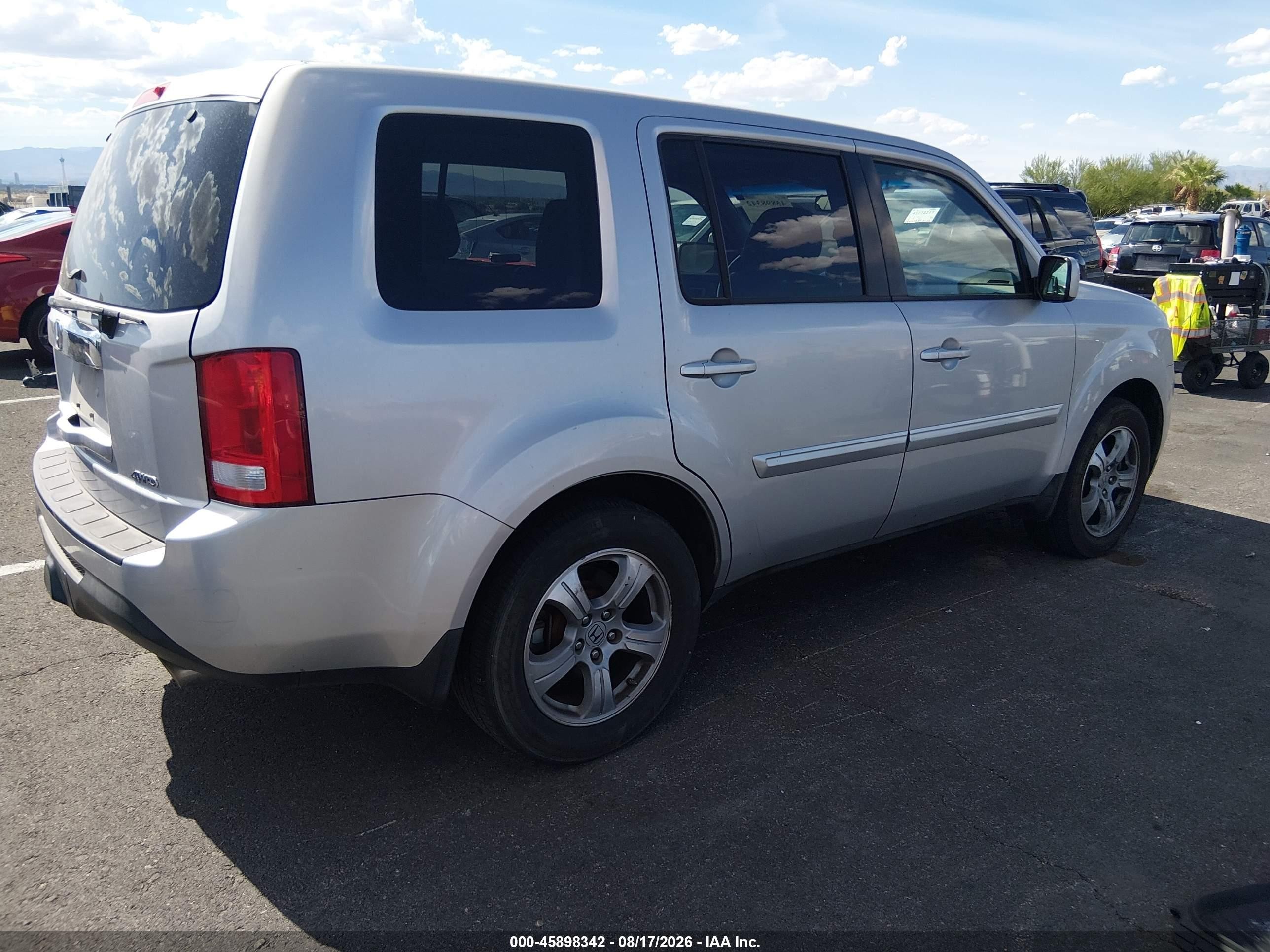 2012 Honda Pilot Ex-l Silver vin: 5FNYF4H53CB048851