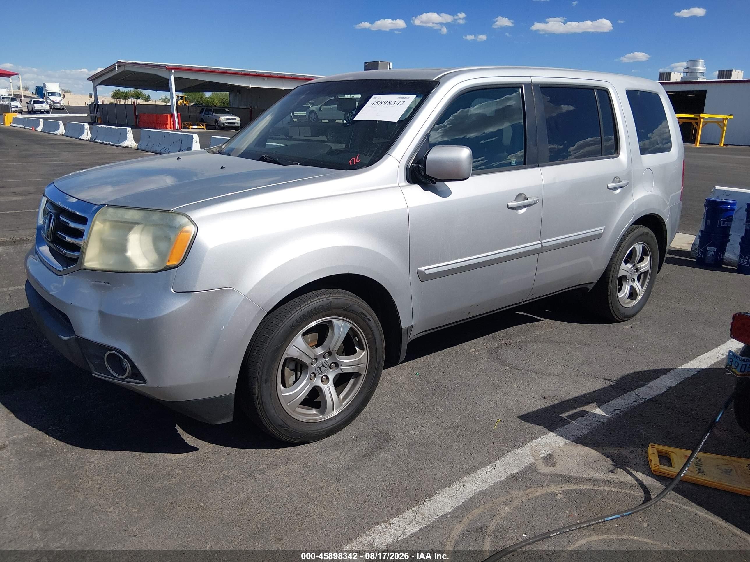 2012 Honda Pilot Ex-l Silver vin: 5FNYF4H53CB048851
