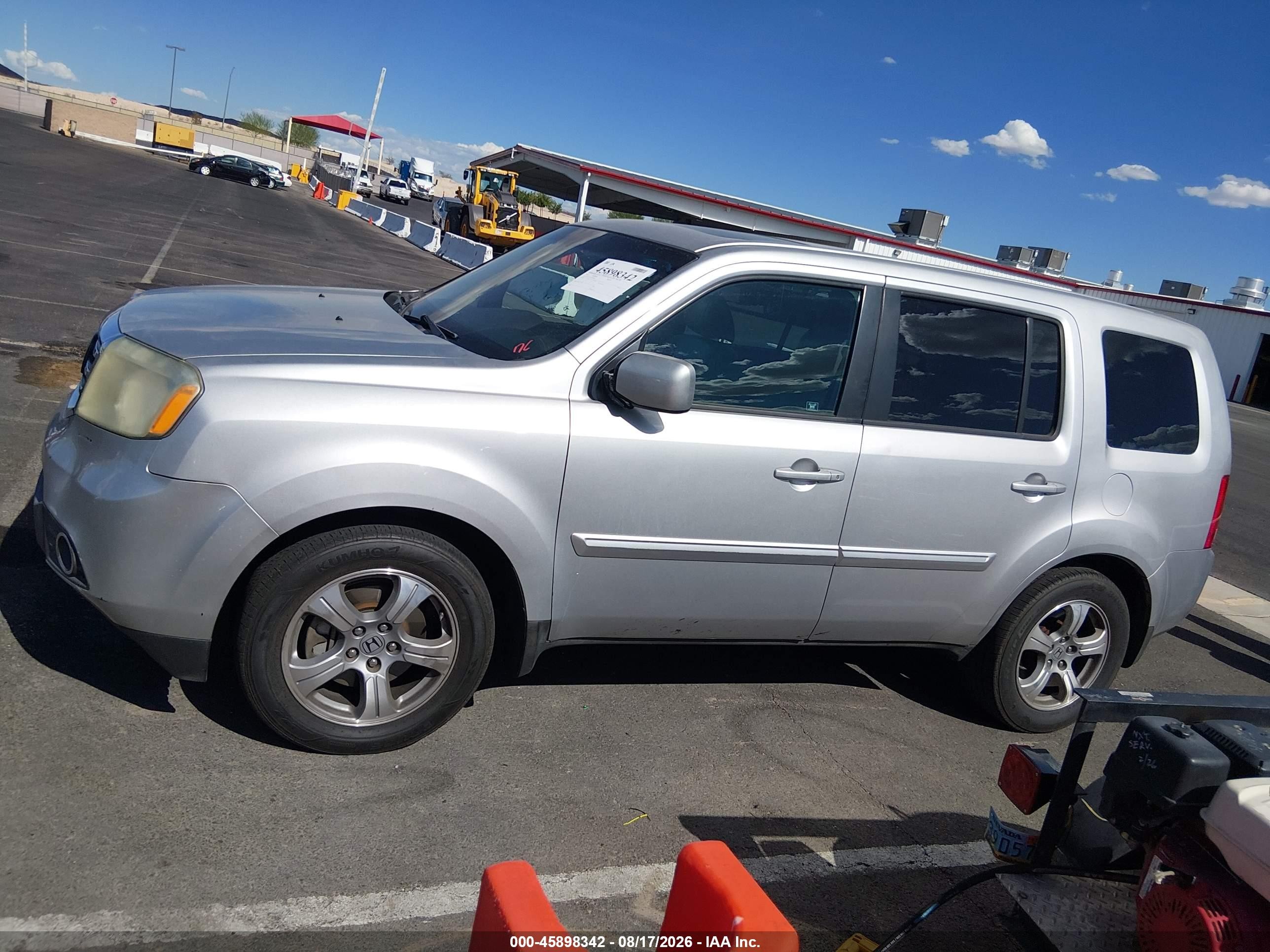 2012 Honda Pilot Ex-l Silver vin: 5FNYF4H53CB048851