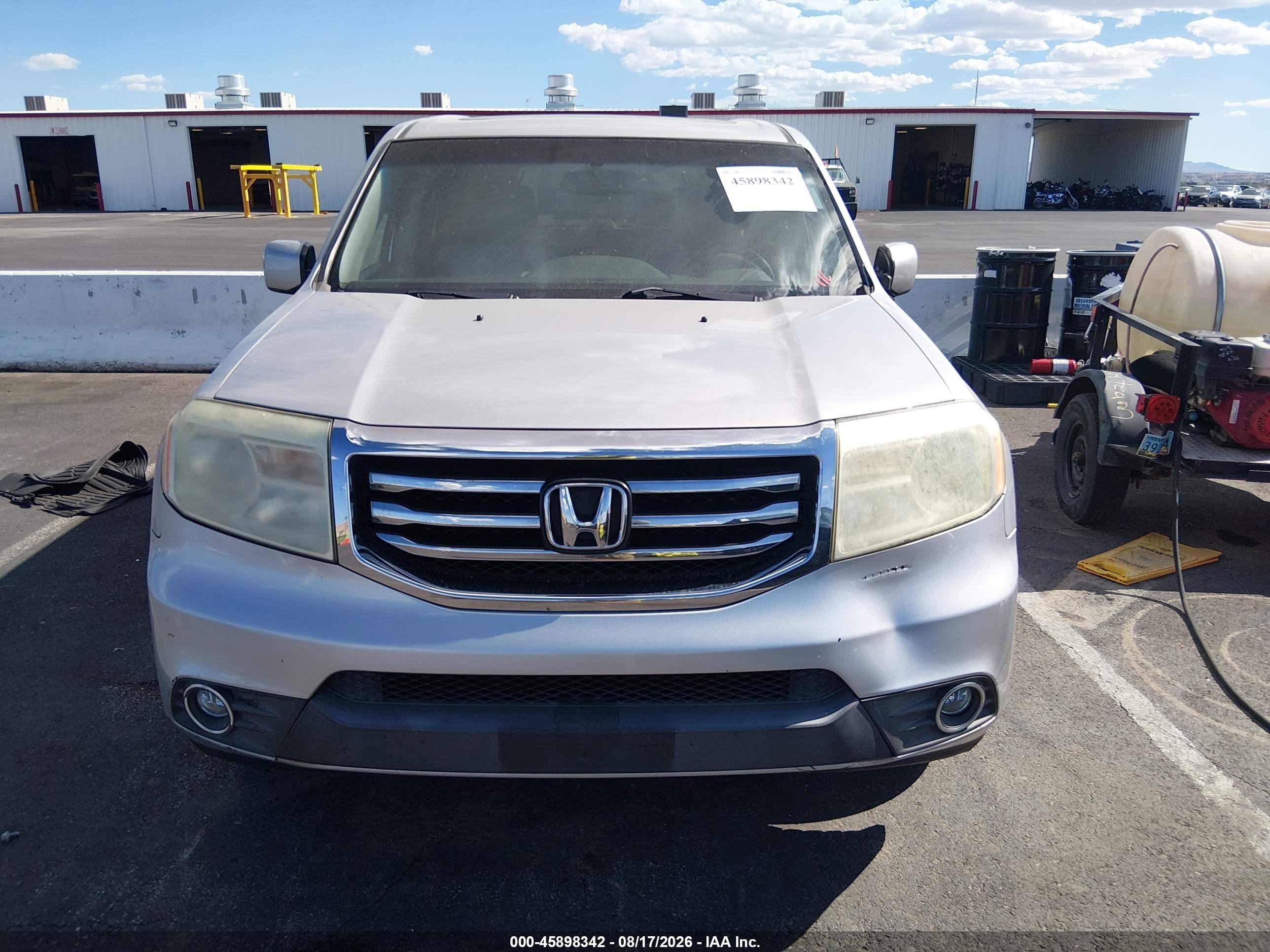 2012 Honda Pilot Ex-l Silver vin: 5FNYF4H53CB048851