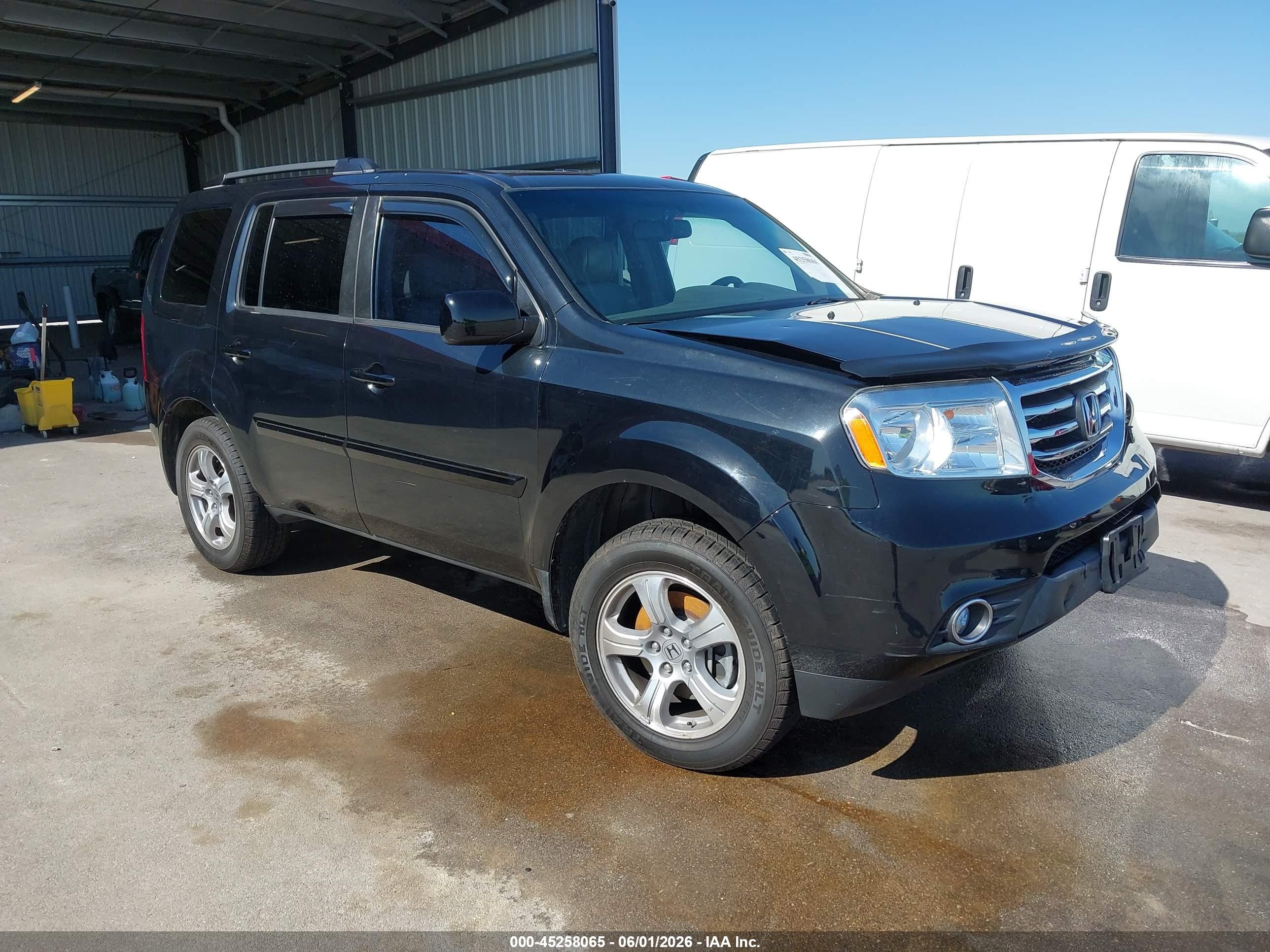 2012 Honda Pilot Ex-l Black vin: 5FNYF4H53CB053970