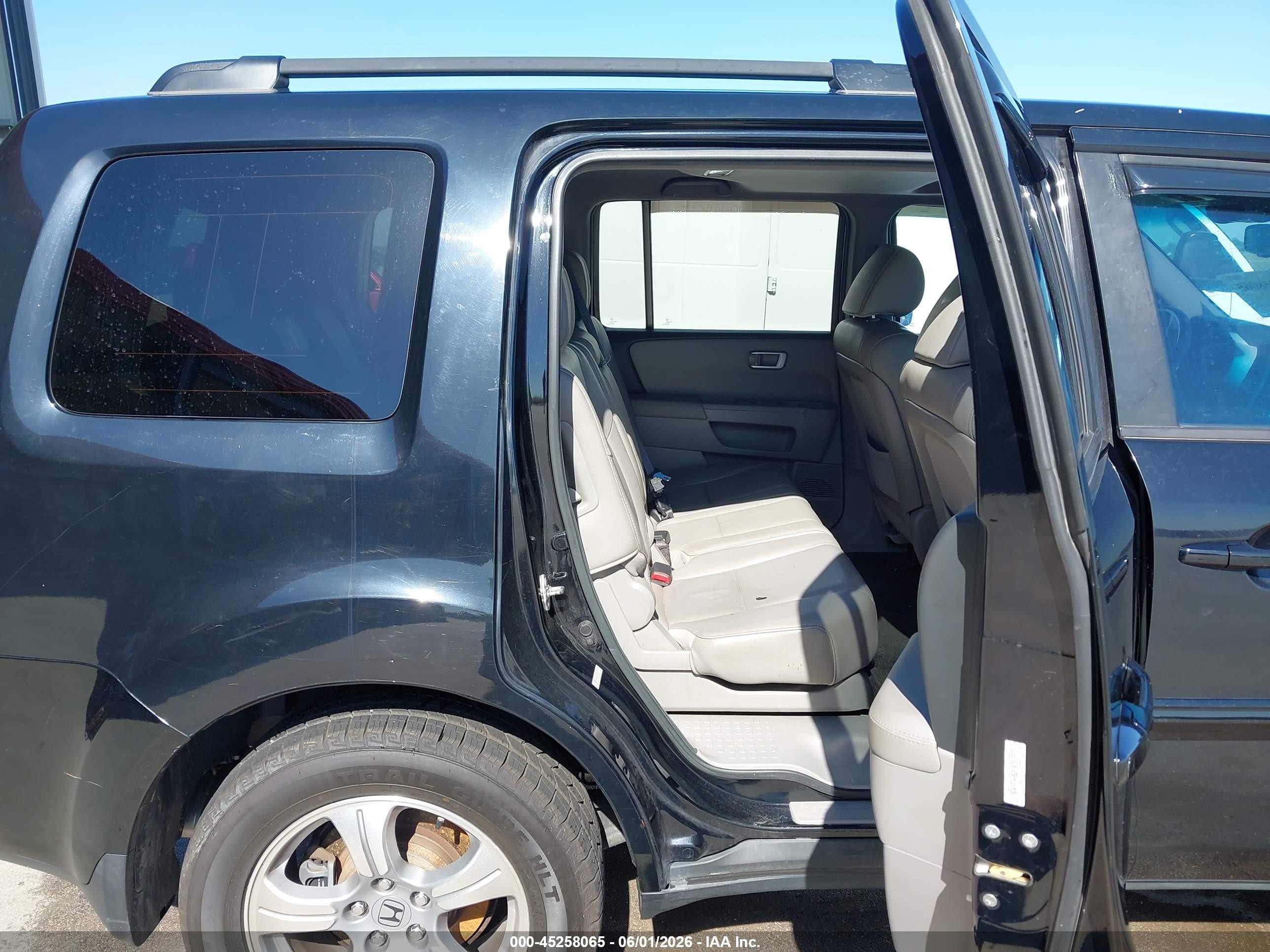 2012 Honda Pilot Ex-l Black vin: 5FNYF4H53CB053970
