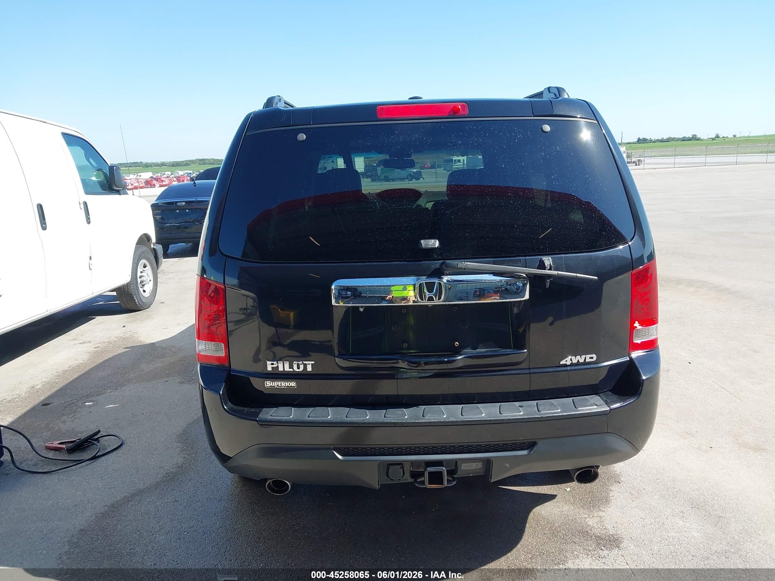 2012 Honda Pilot Ex-l Black vin: 5FNYF4H53CB053970