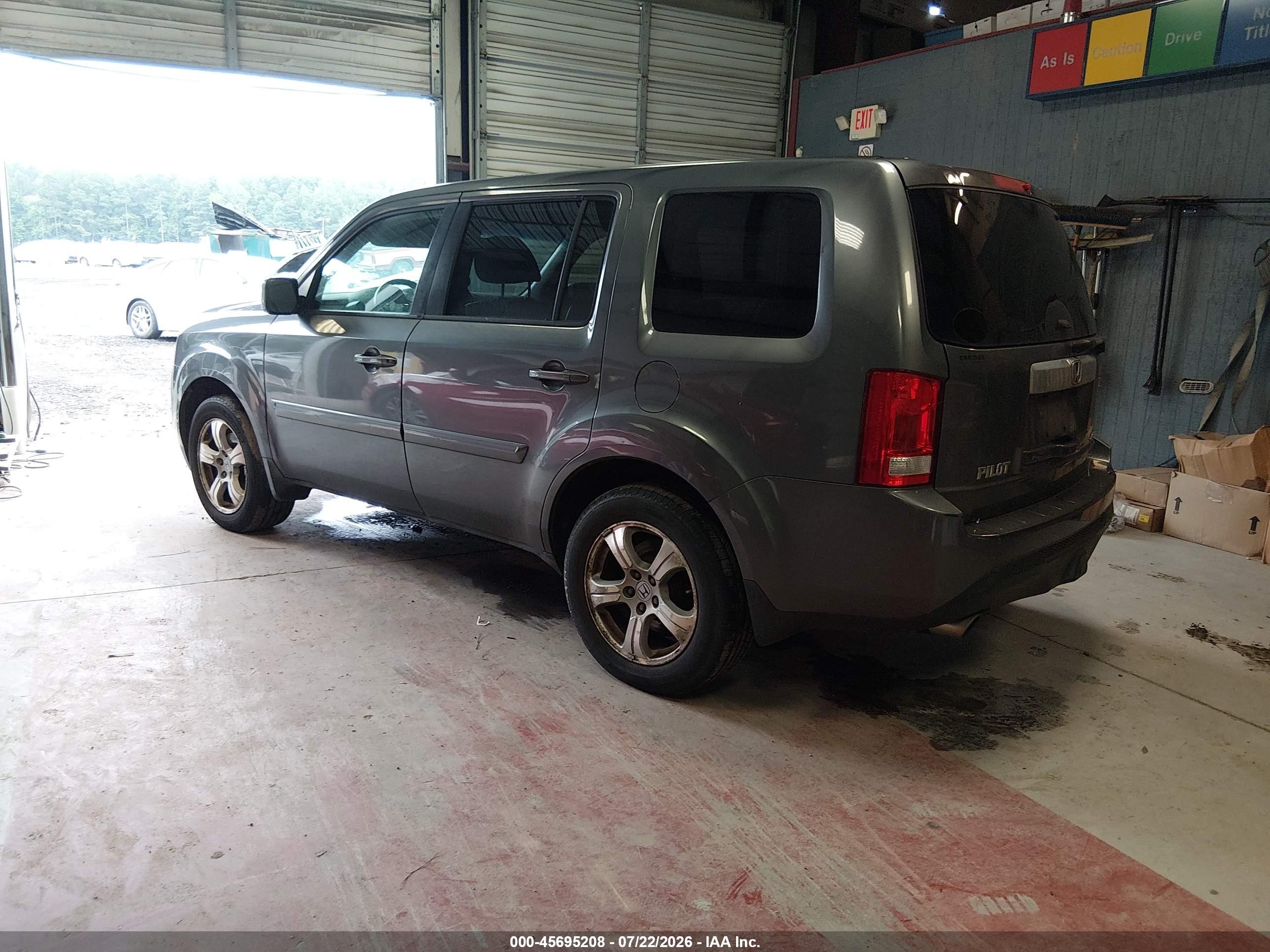 2012 Honda Pilot Ex-l Серый vin: 5FNYF4H53CB054763
