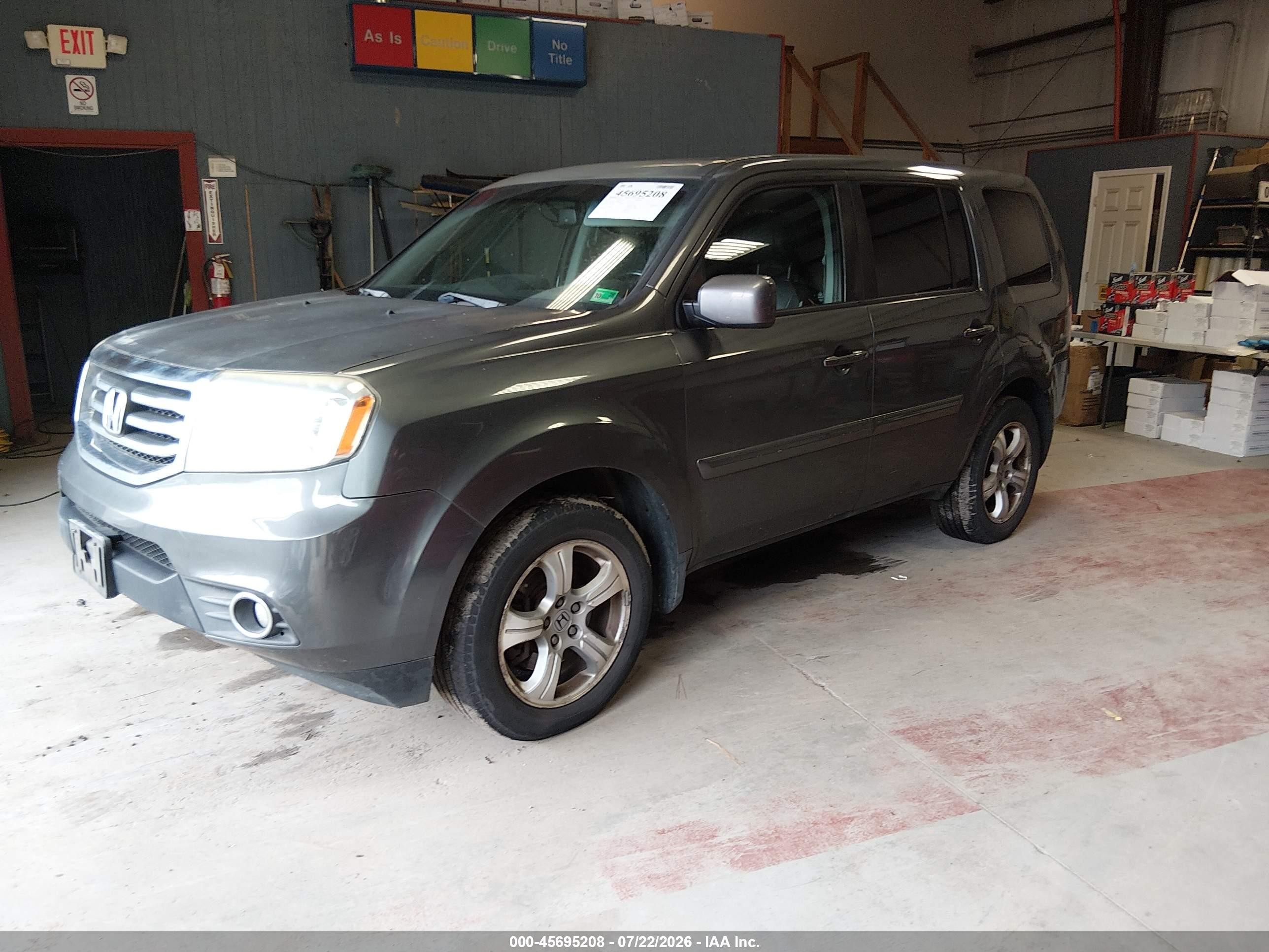 2012 Honda Pilot Ex-l Серый vin: 5FNYF4H53CB054763