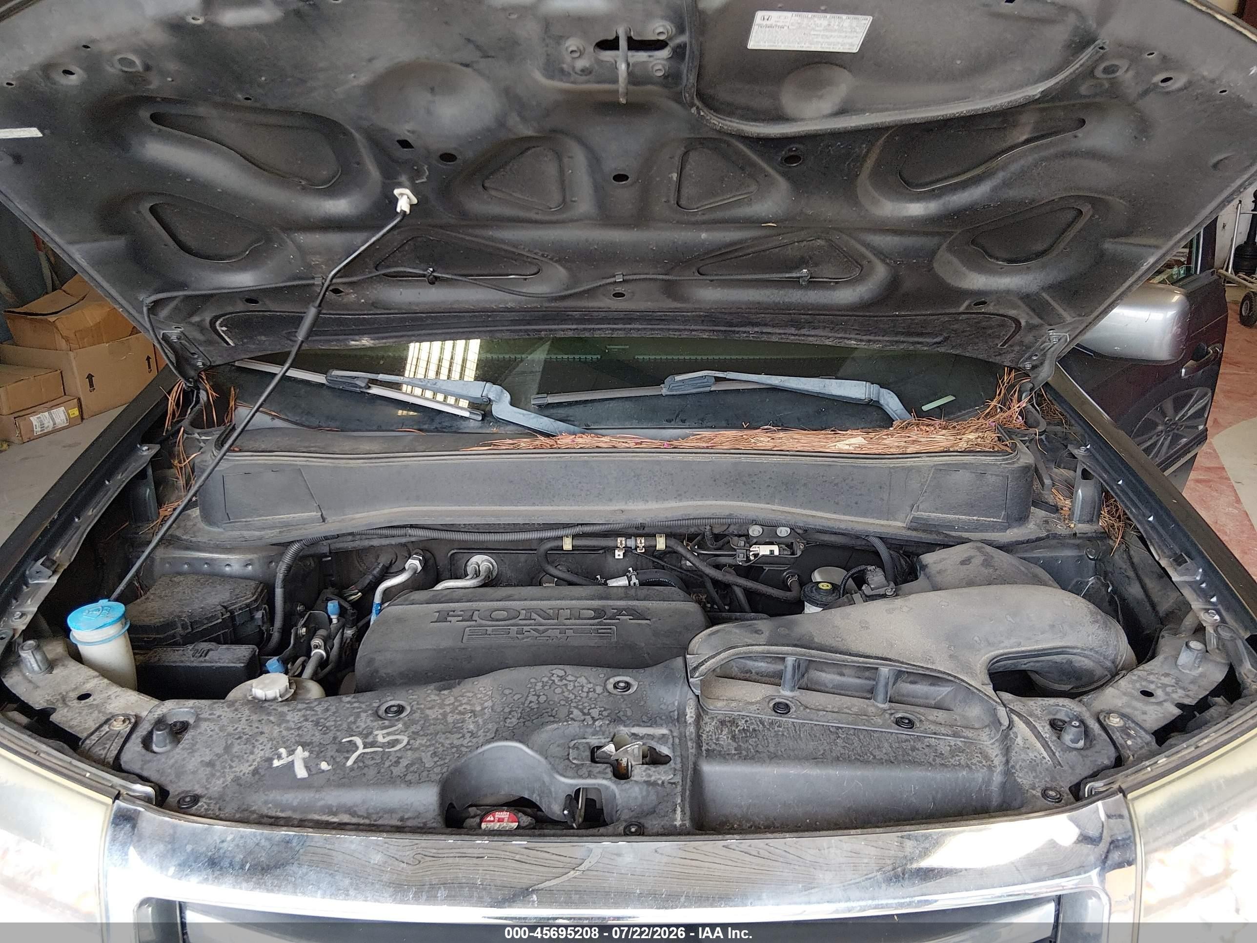 2012 Honda Pilot Ex-l Серый vin: 5FNYF4H53CB054763