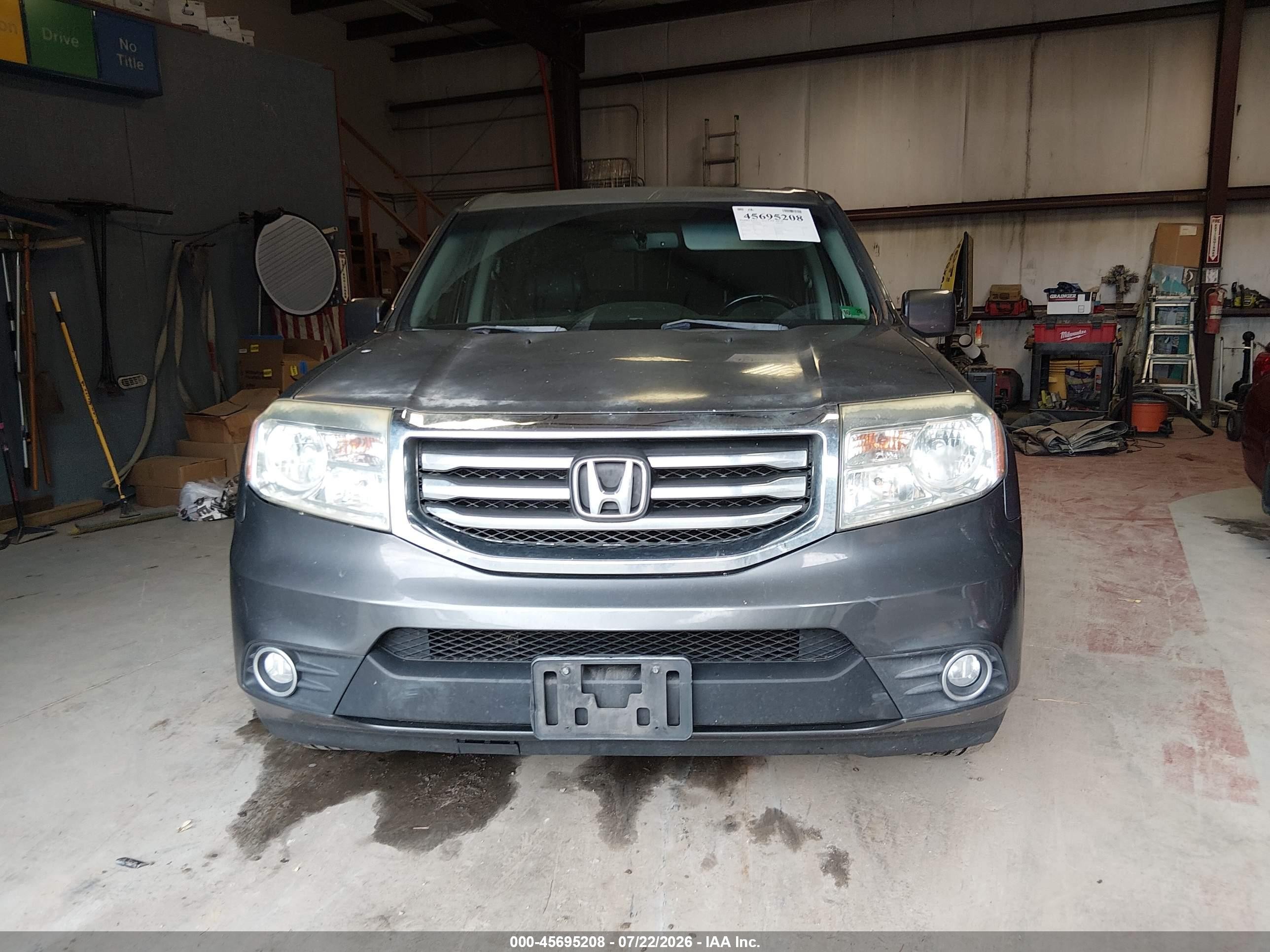 2012 Honda Pilot Ex-l Серый vin: 5FNYF4H53CB054763