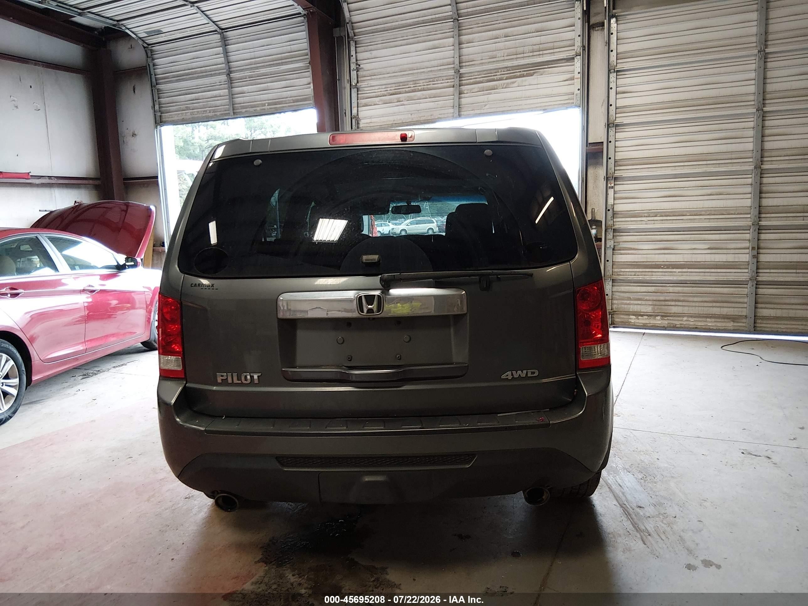 2012 Honda Pilot Ex-l Серый vin: 5FNYF4H53CB054763