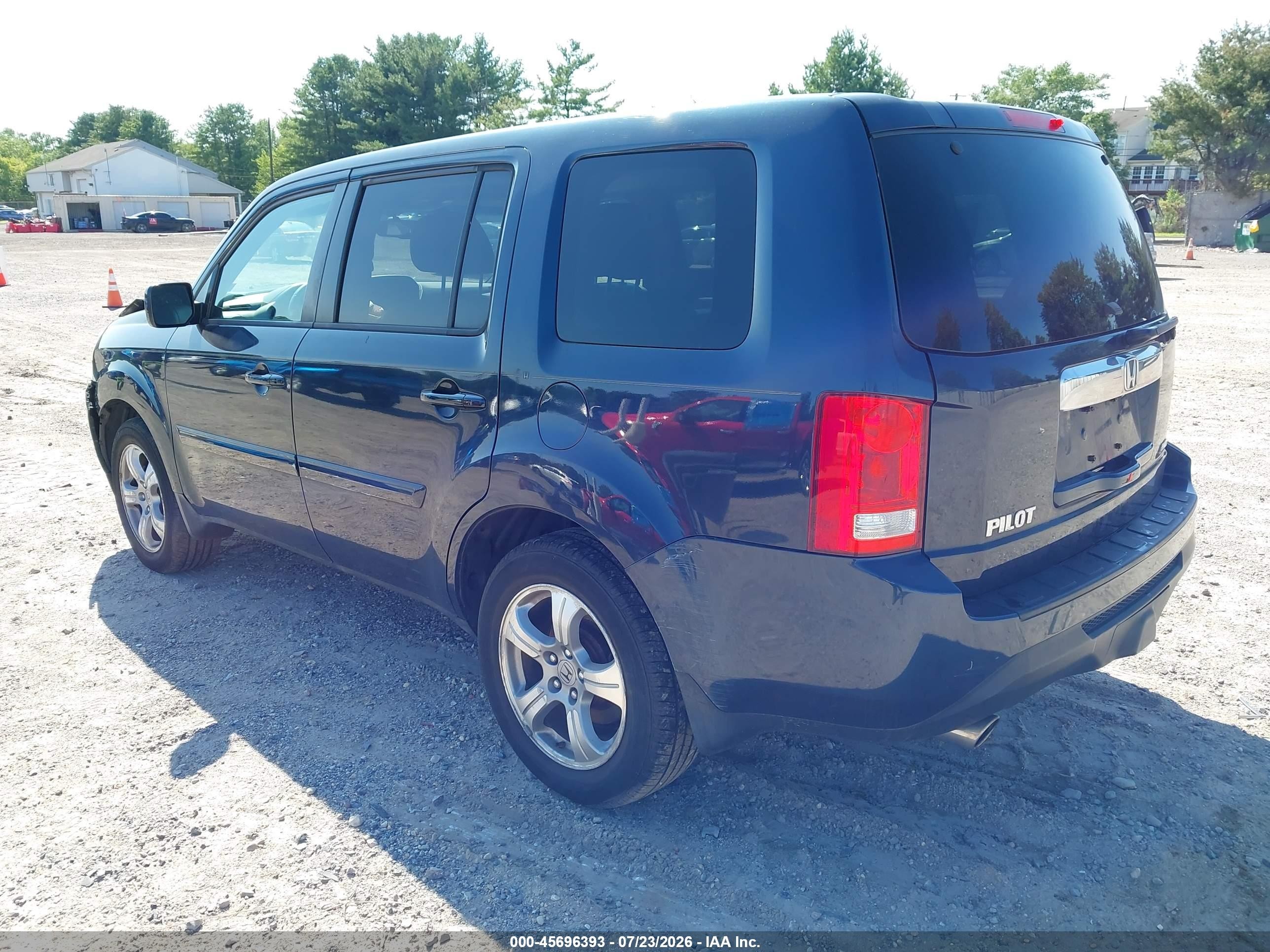 2012 Honda Pilot Ex-l Синий vin: 5FNYF4H53CB058215