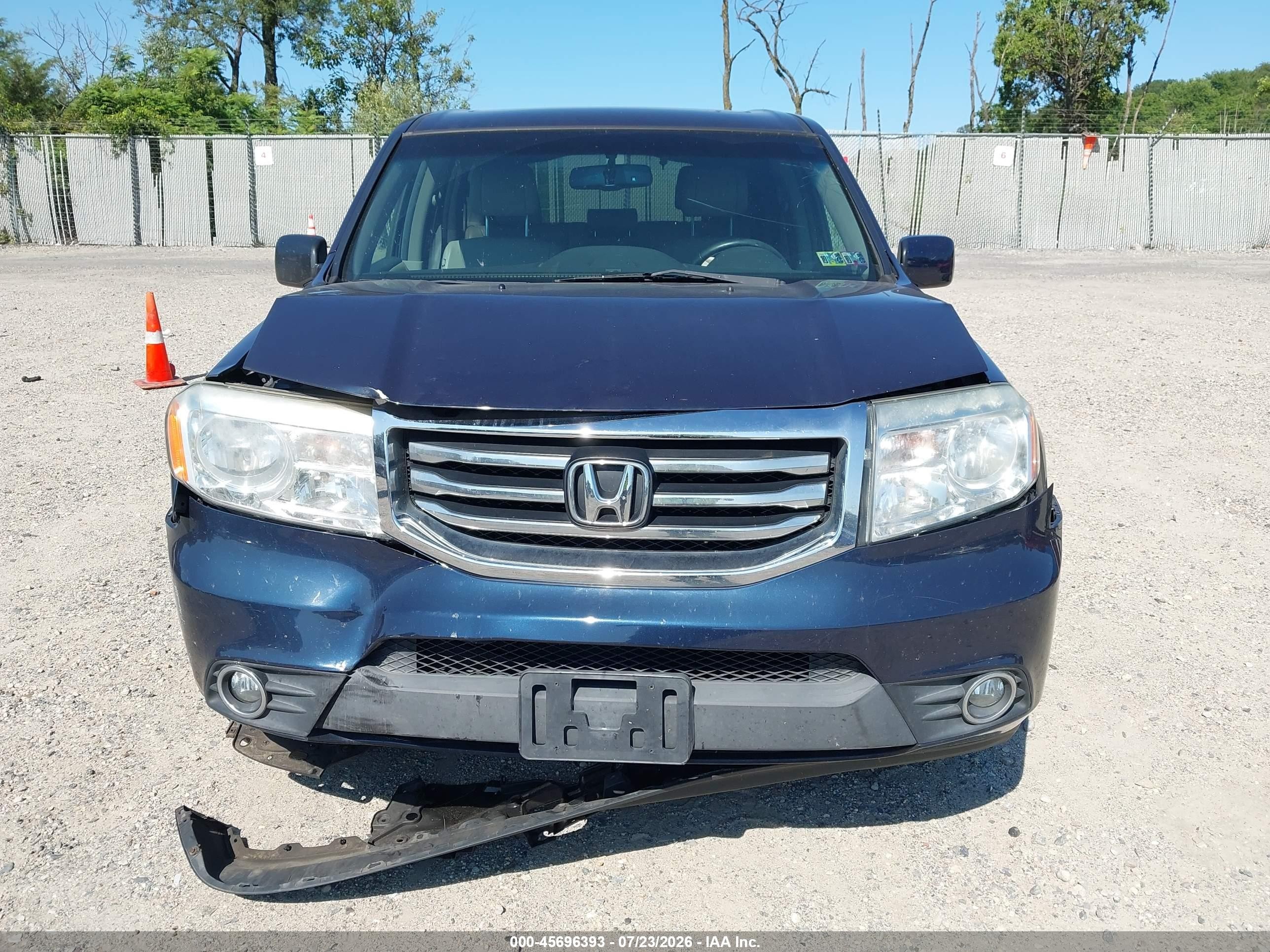 2012 Honda Pilot Ex-l Синий vin: 5FNYF4H53CB058215