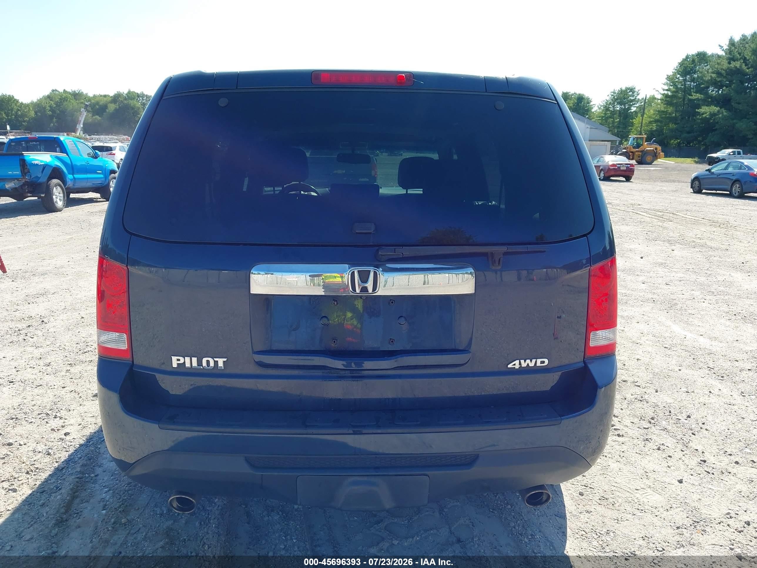 2012 Honda Pilot Ex-l Синий vin: 5FNYF4H53CB058215