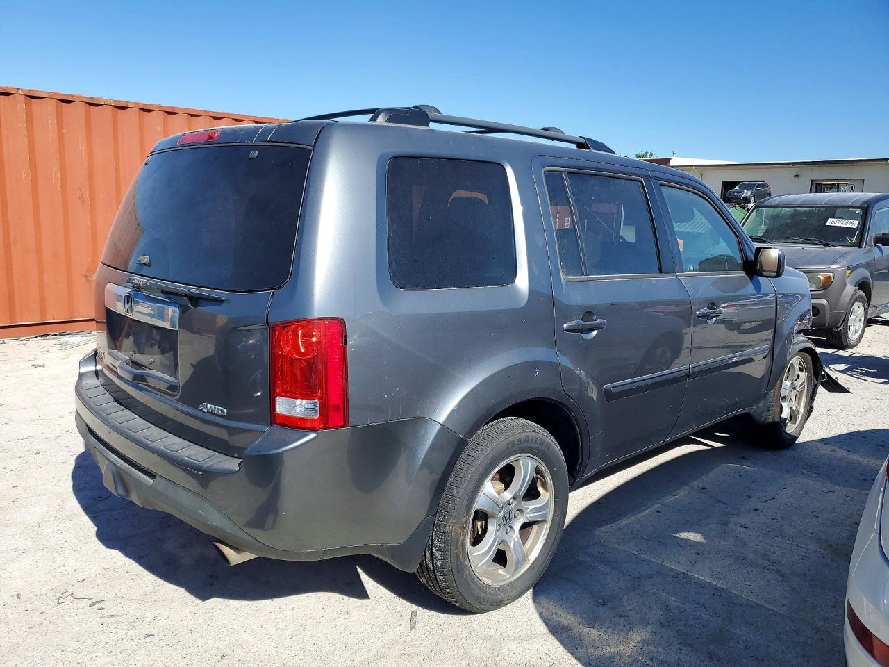 2012 Honda Pilot Exl Gray vin: 5FNYF4H53CB061065