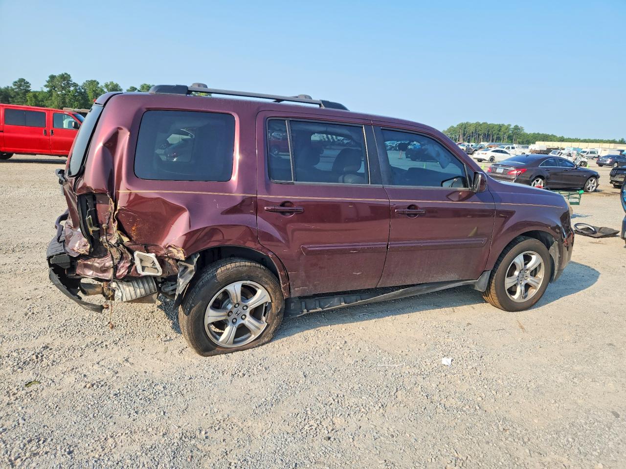 2013 Honda Pilot Exl Темно-бордовый vin: 5FNYF4H53DB005404