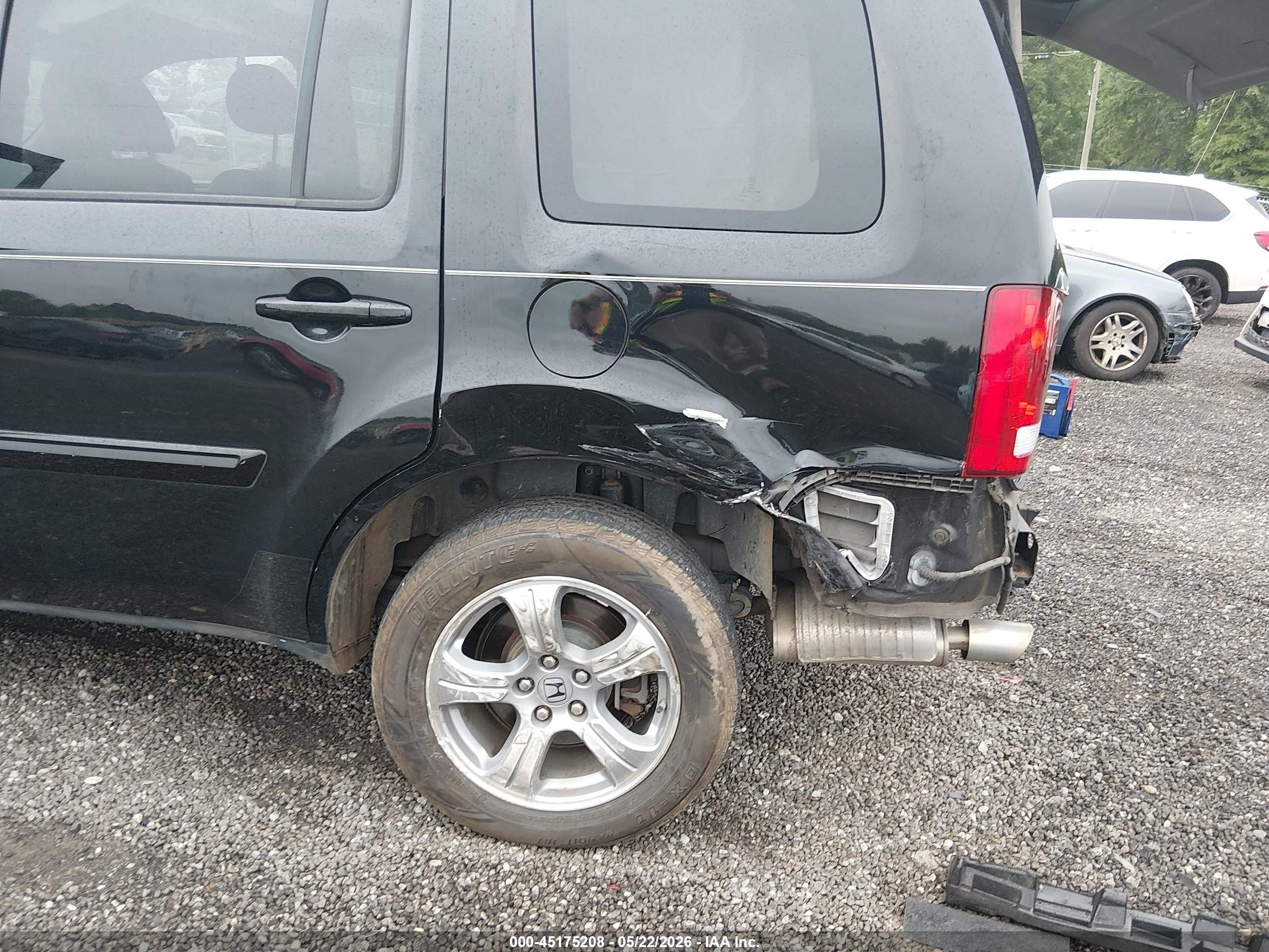 2013 Honda Pilot Ex-l Black vin: 5FNYF4H53DB012255