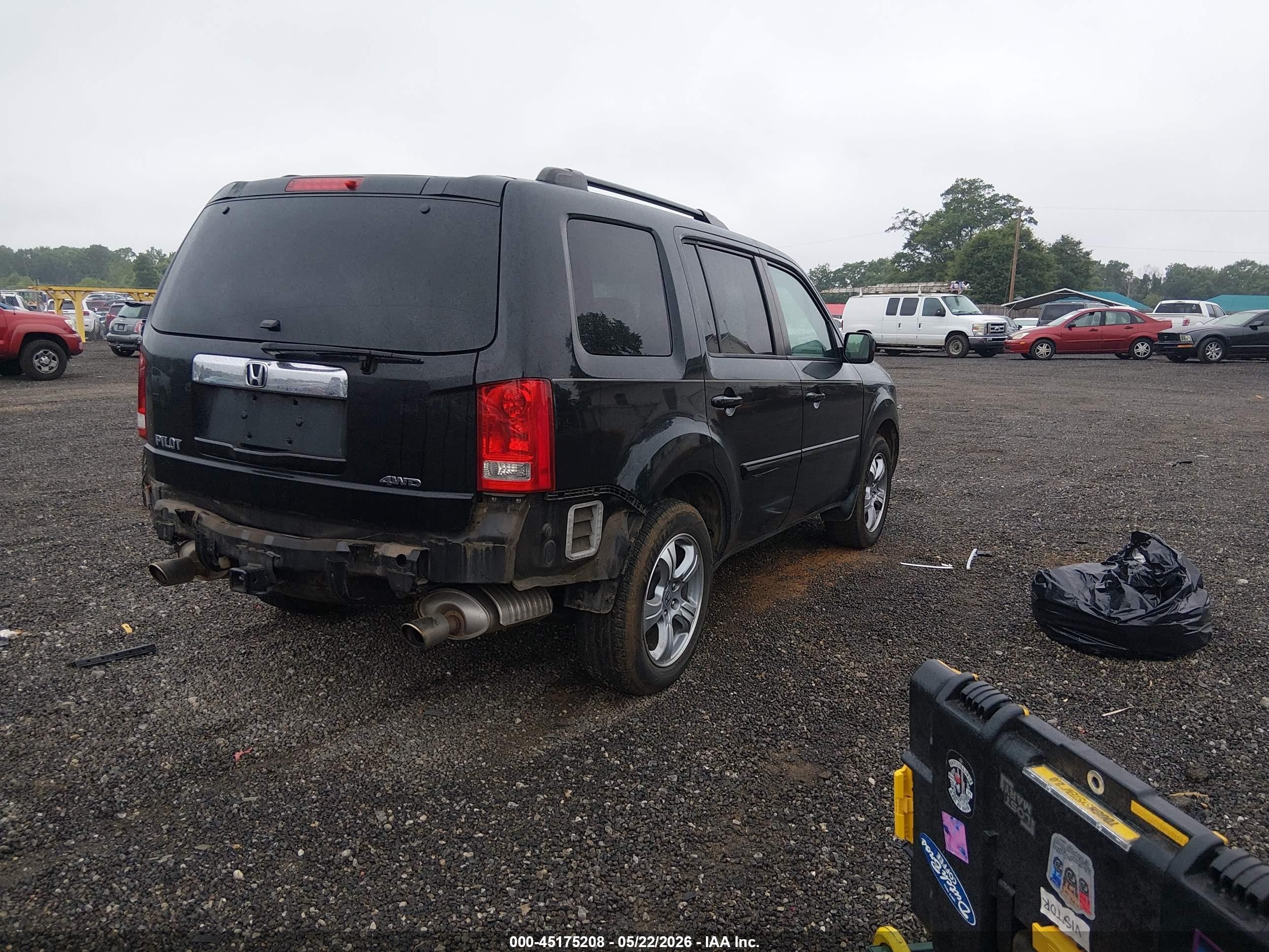 2013 Honda Pilot Ex-l Black vin: 5FNYF4H53DB012255