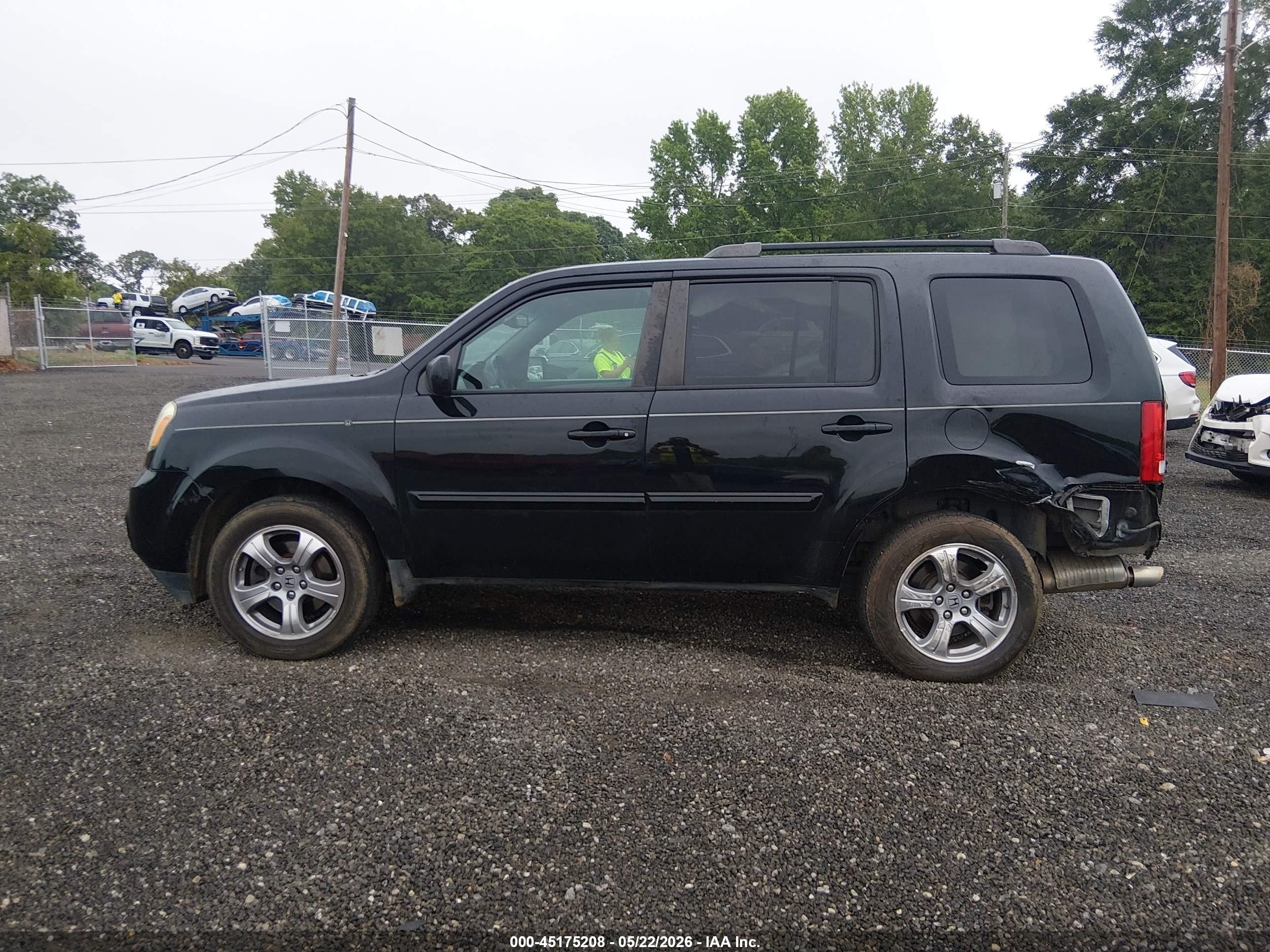 2013 Honda Pilot Ex-l Black vin: 5FNYF4H53DB012255