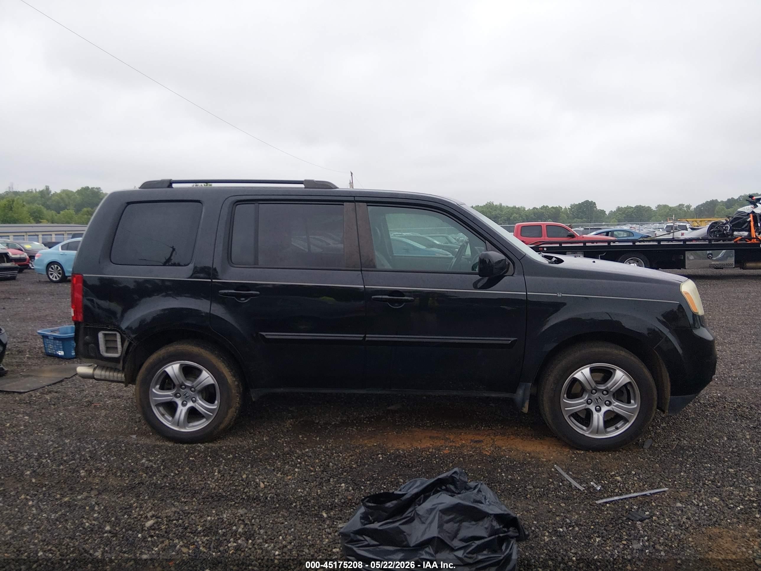 2013 Honda Pilot Ex-l Black vin: 5FNYF4H53DB012255