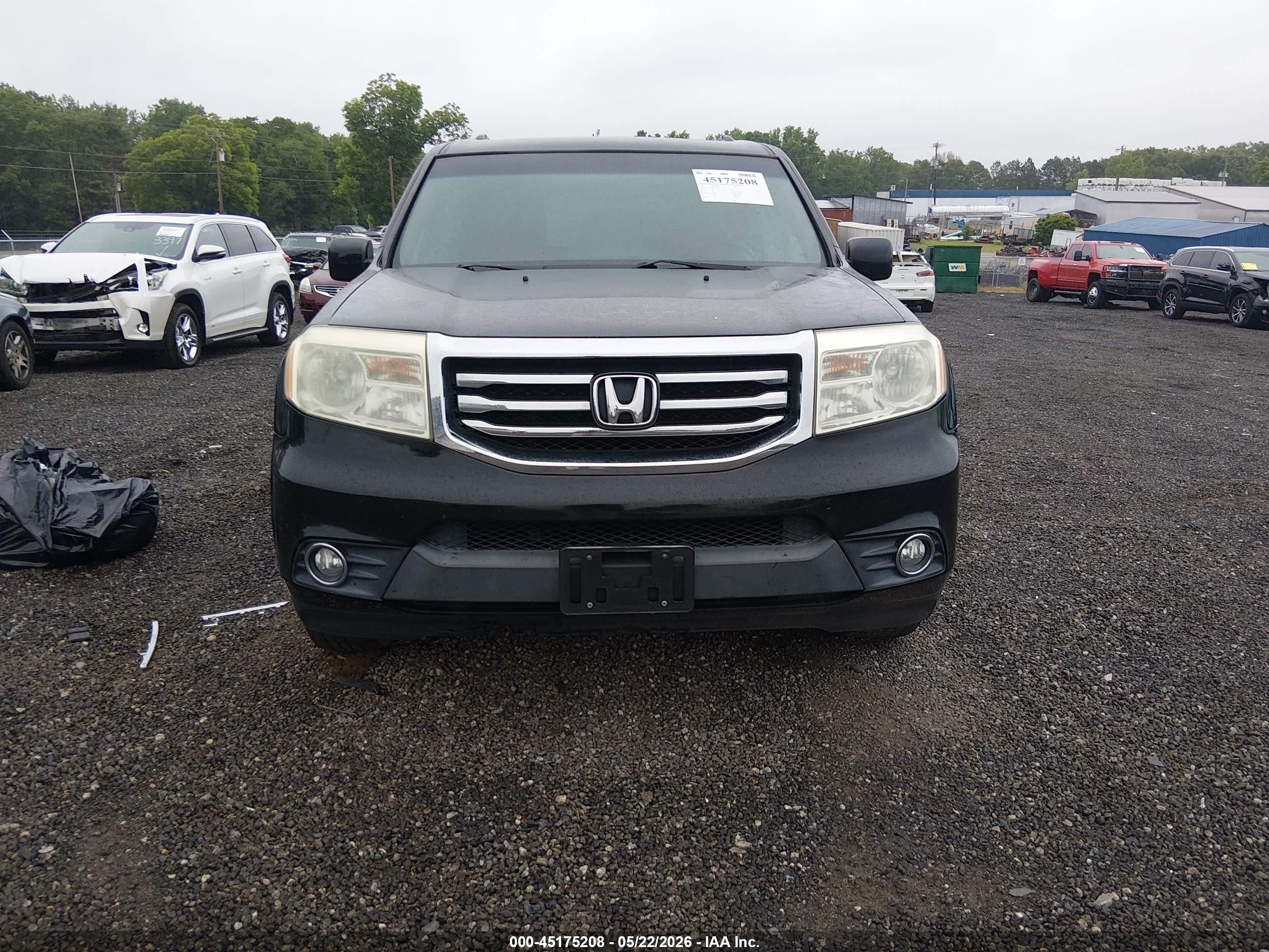 2013 Honda Pilot Ex-l Black vin: 5FNYF4H53DB012255