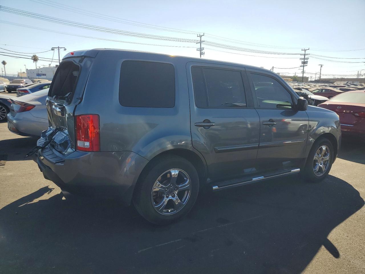 2013 Honda Pilot Exl Gray vin: 5FNYF4H53DB033672