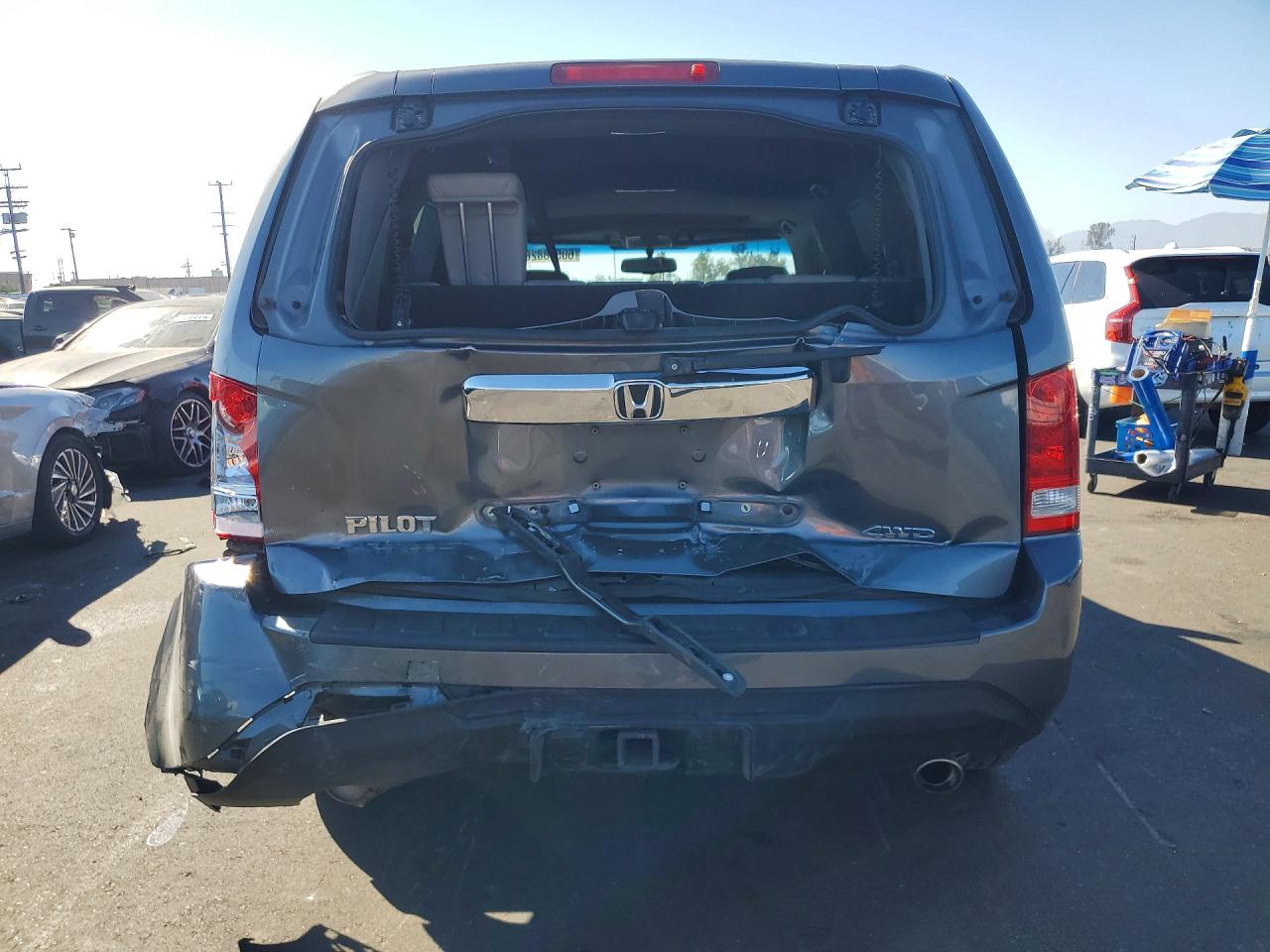 2013 Honda Pilot Exl Gray vin: 5FNYF4H53DB033672