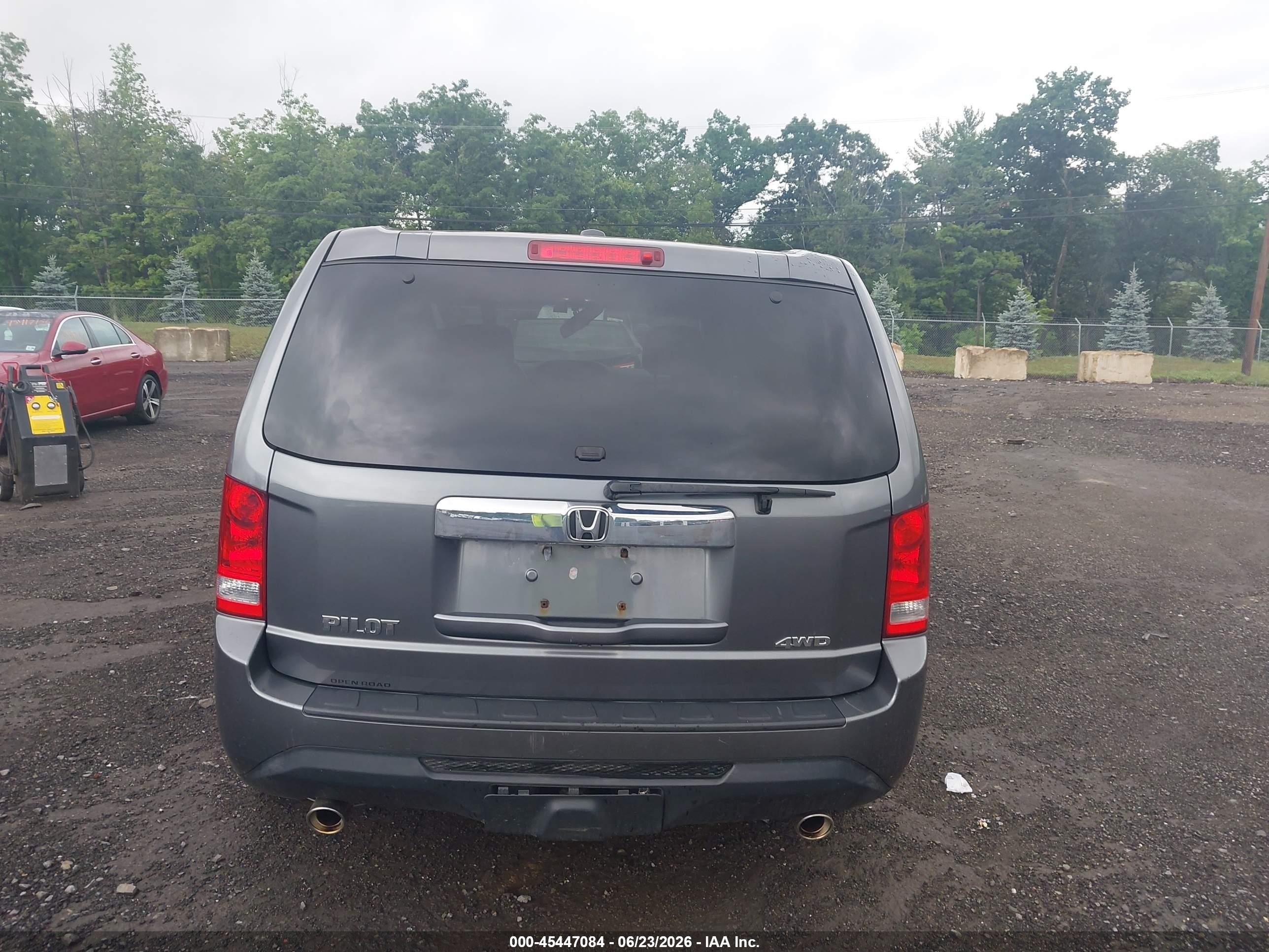 2013 Honda Pilot Ex-l Gray vin: 5FNYF4H53DB038077