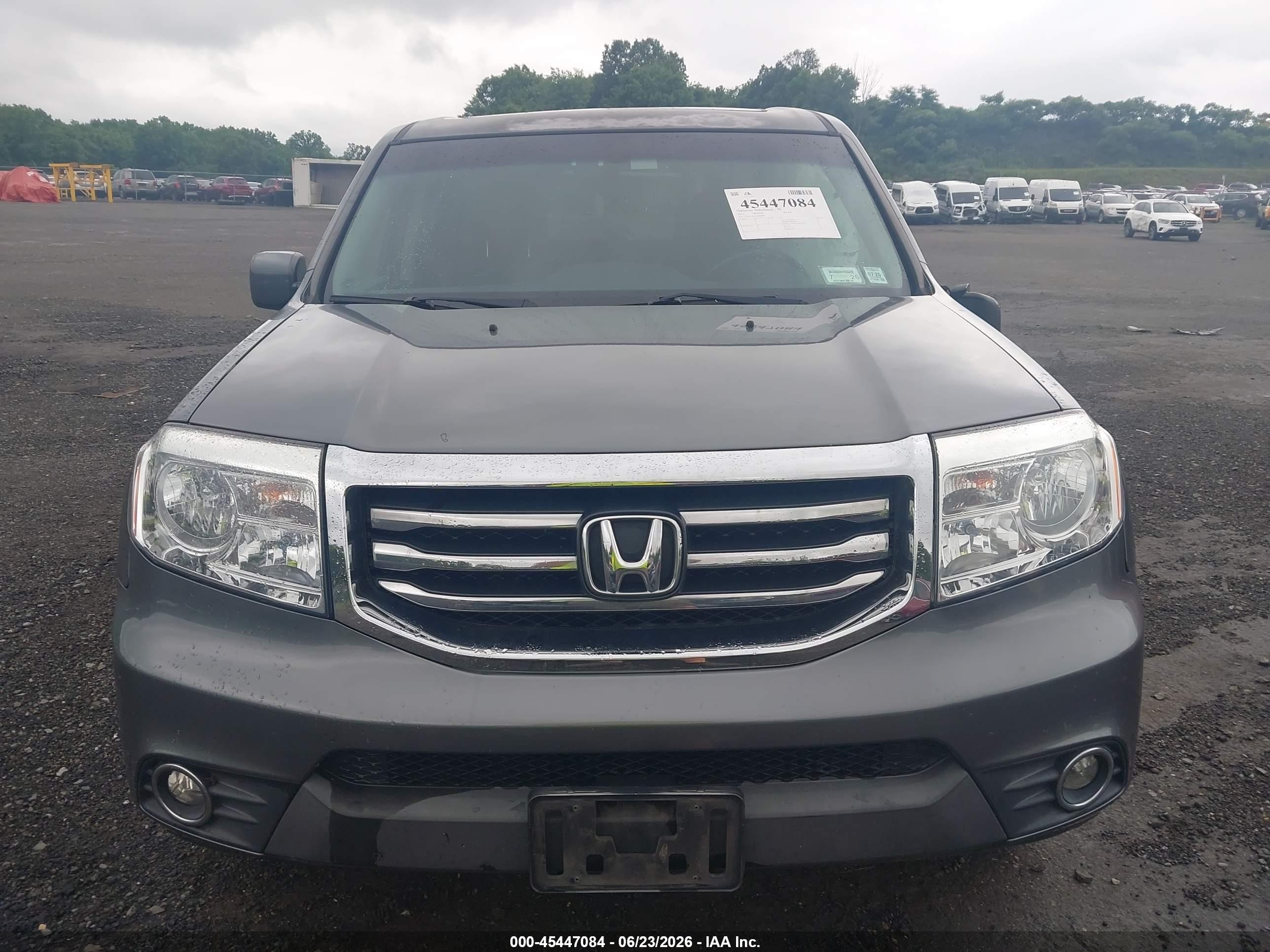 2013 Honda Pilot Ex-l Gray vin: 5FNYF4H53DB038077