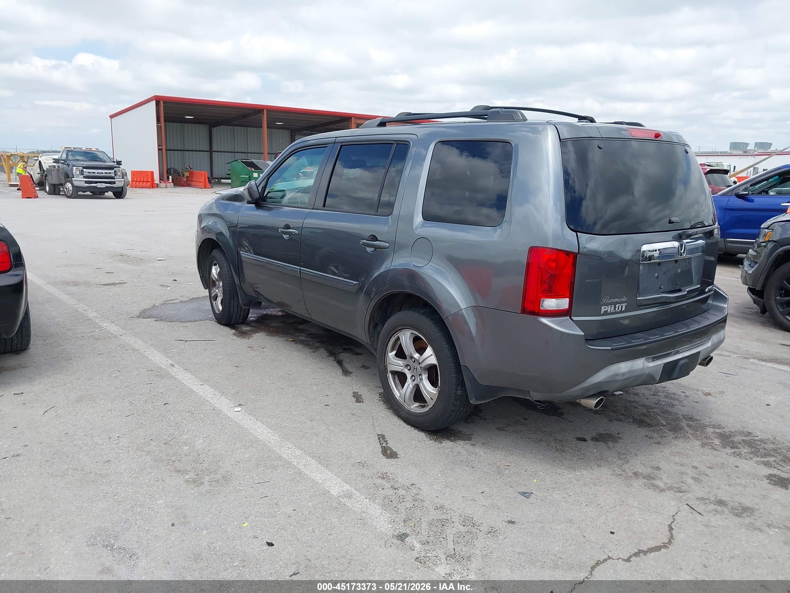 2013 Honda Pilot Ex-l Серый vin: 5FNYF4H53DB040895