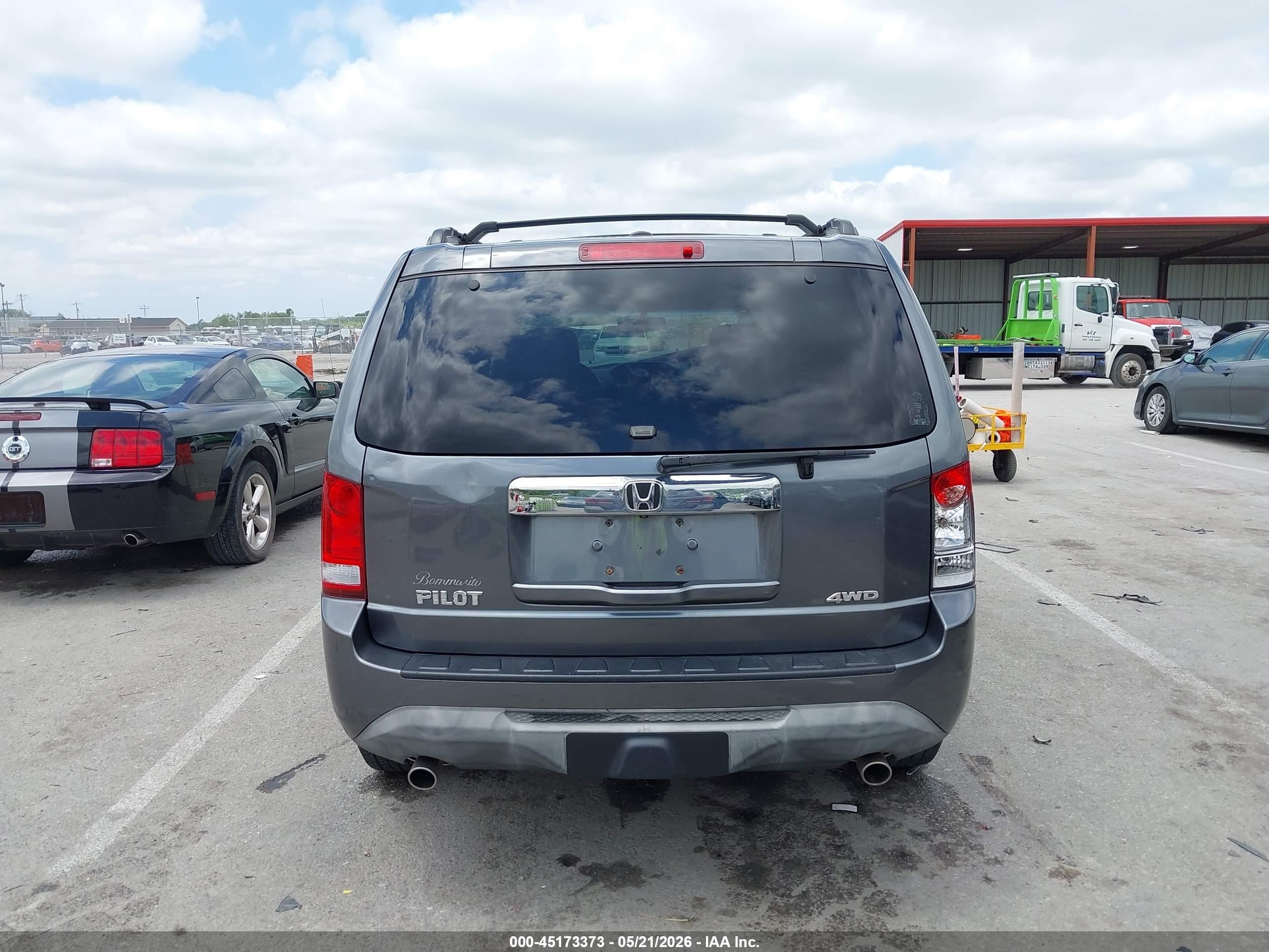 2013 Honda Pilot Ex-l Серый vin: 5FNYF4H53DB040895
