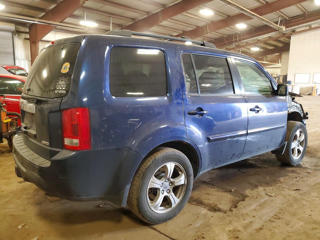 2013 Honda Pilot Exl Синий vin: 5FNYF4H53DB060063