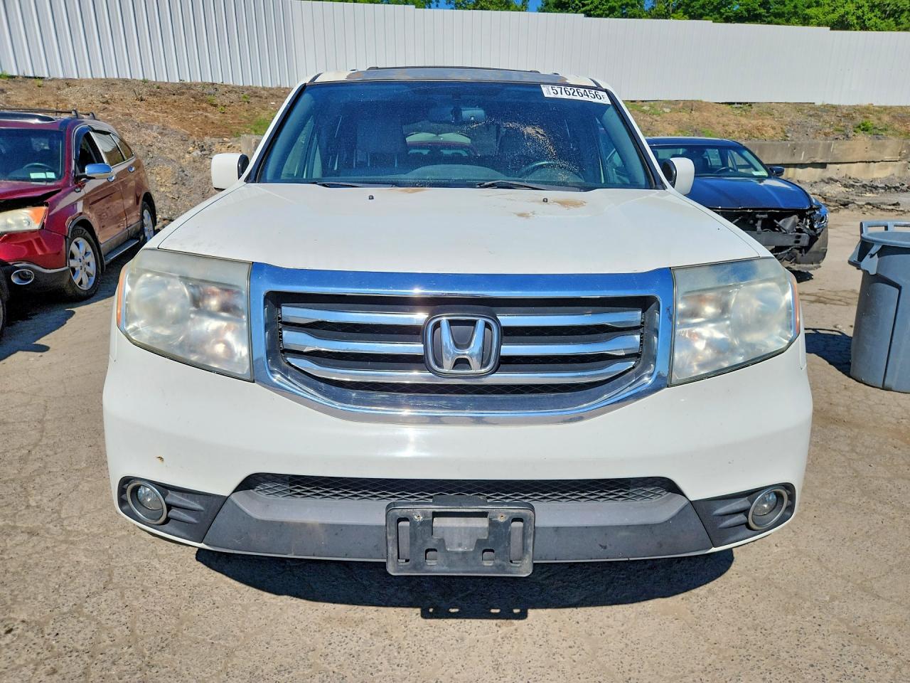 2013 Honda Pilot Exl White vin: 5FNYF4H53DB060306