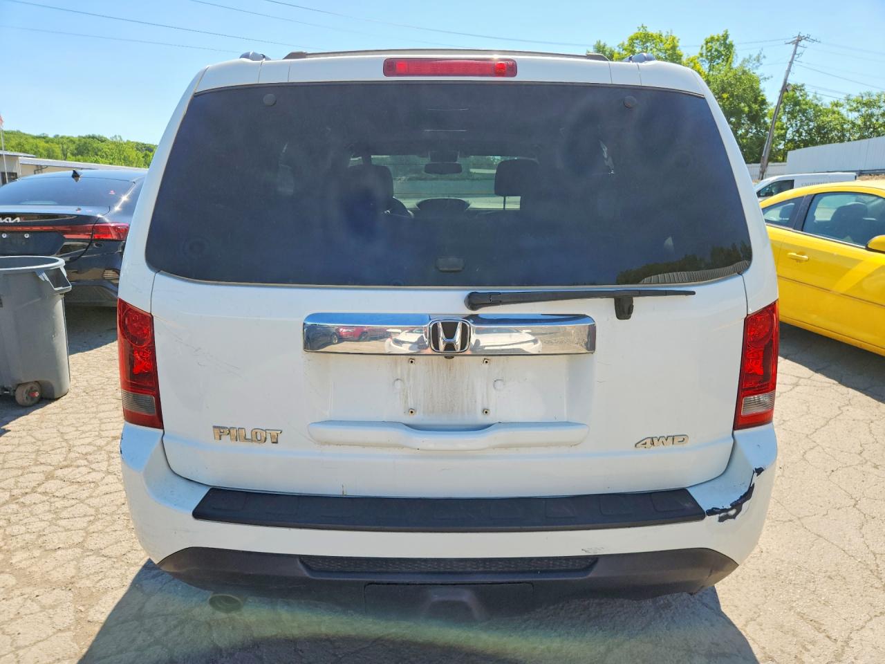 2013 Honda Pilot Exl White vin: 5FNYF4H53DB060306