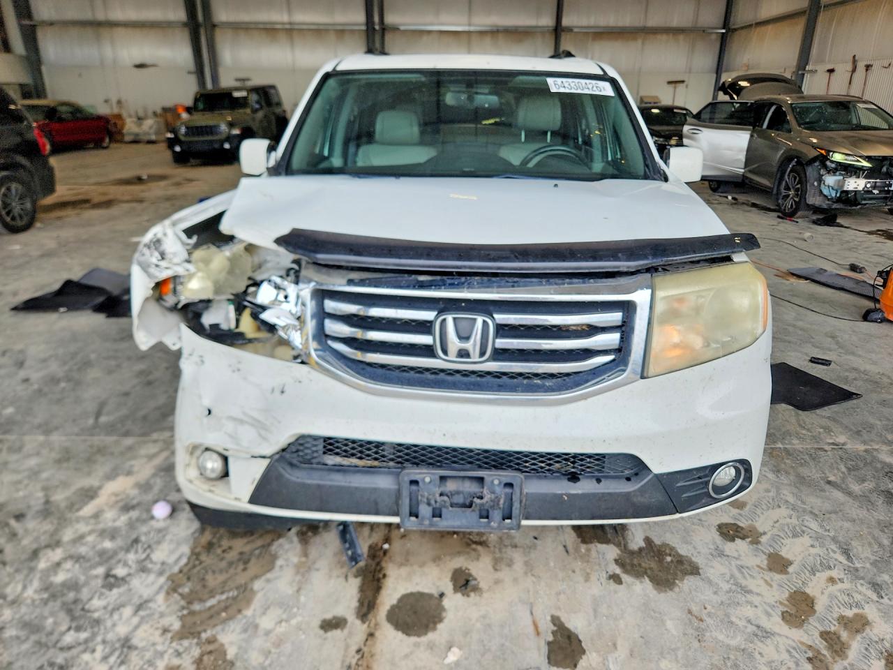 2013 Honda Pilot Exl White vin: 5FNYF4H53DB065456