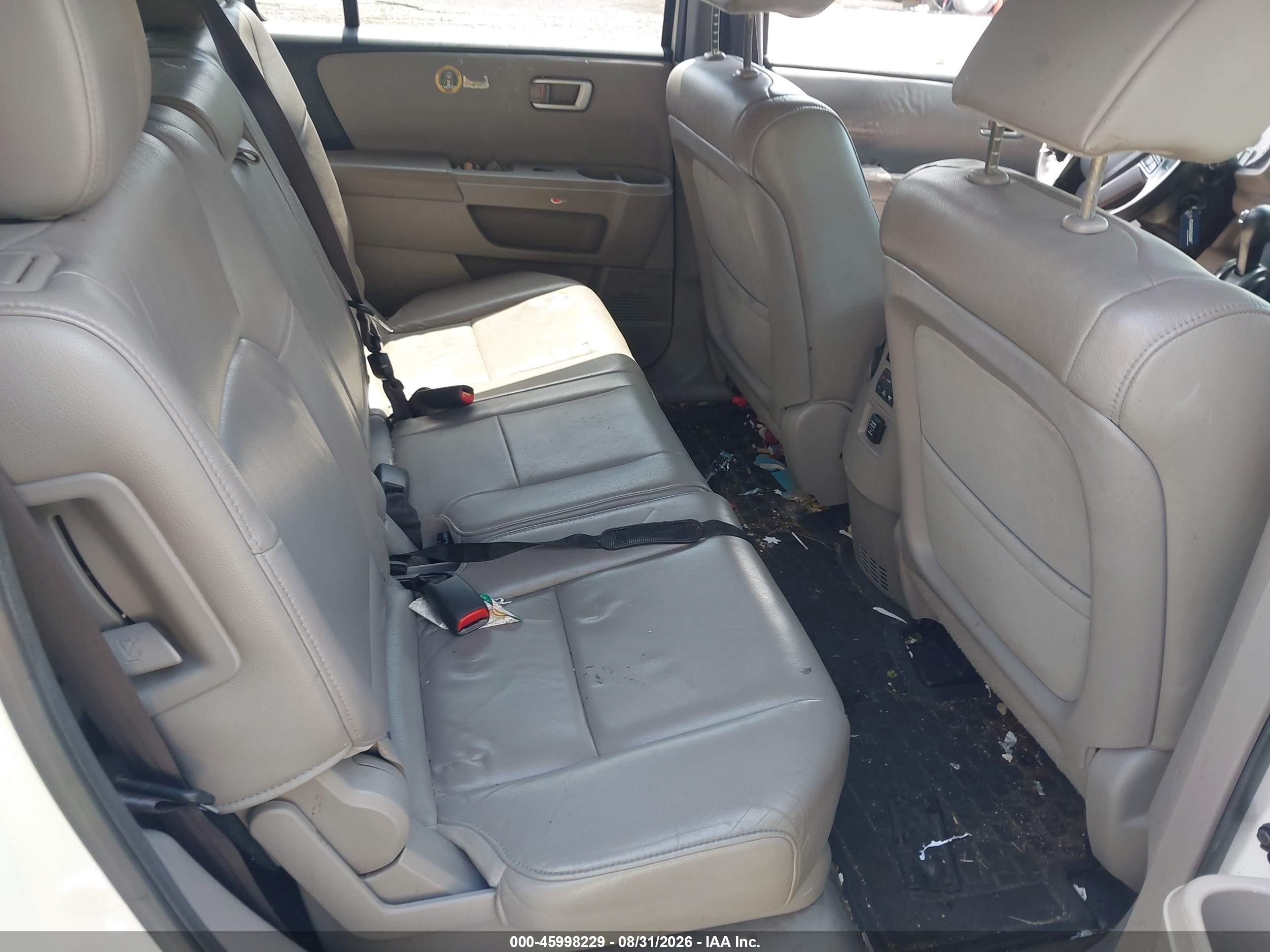 2013 Honda Pilot Ex-l Белый vin: 5FNYF4H53DB068566