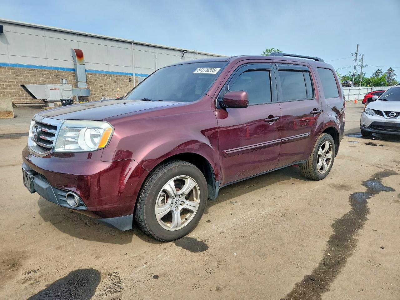 2013 Honda Pilot Exl Purple vin: 5FNYF4H53DB078868