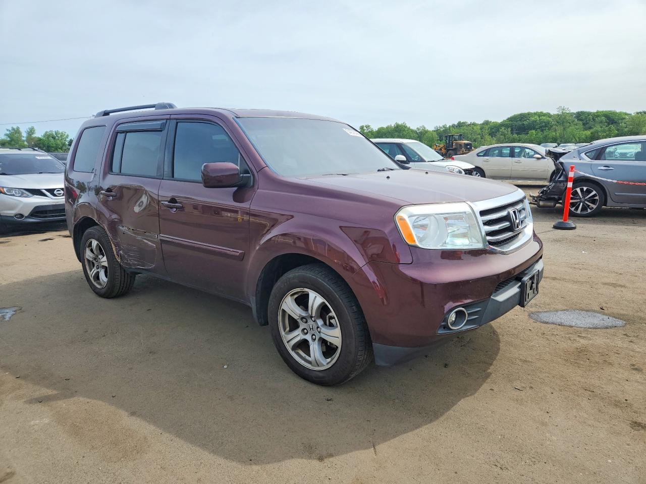 2013 Honda Pilot Exl Purple vin: 5FNYF4H53DB078868