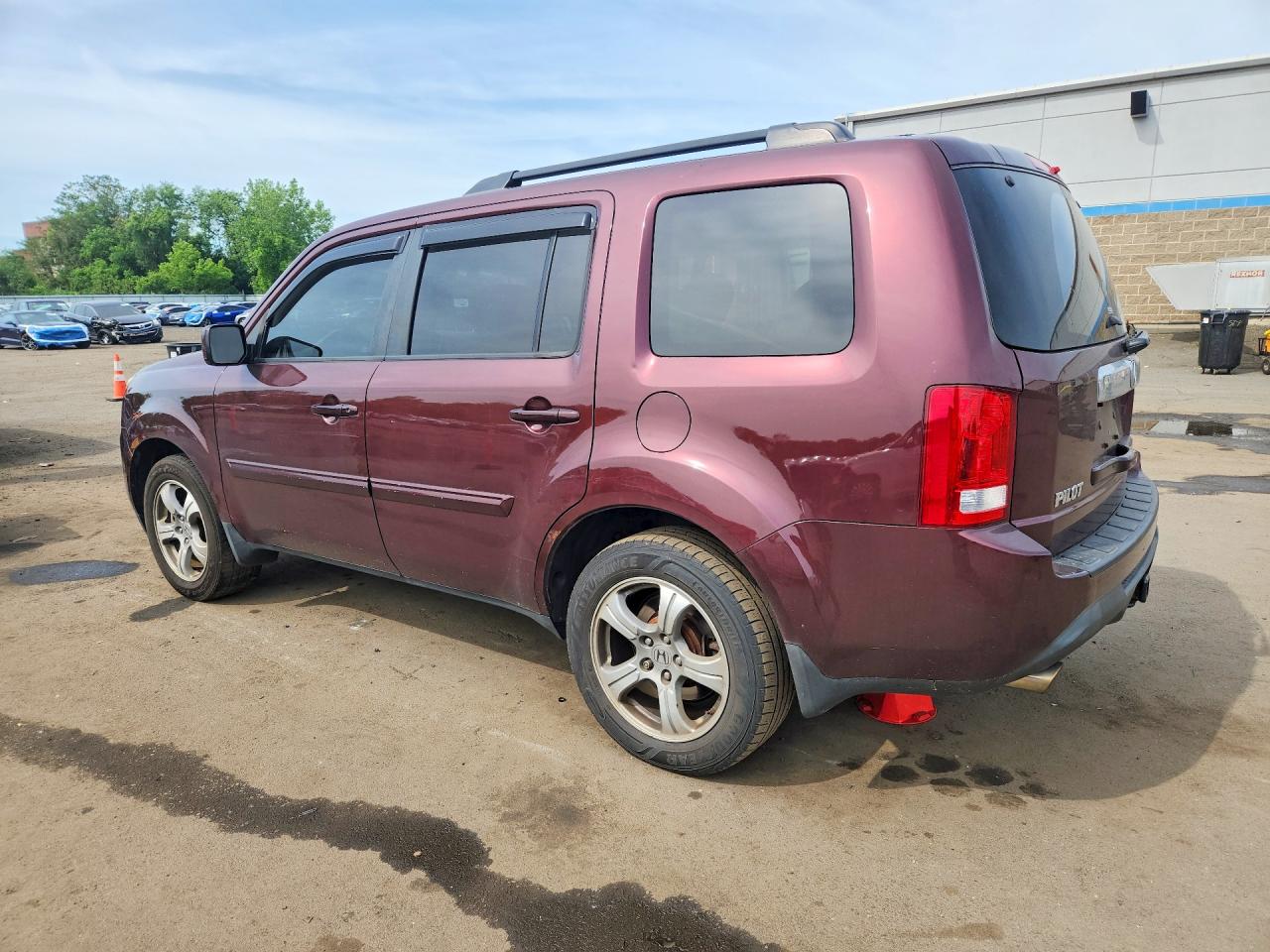 2013 Honda Pilot Exl Purple vin: 5FNYF4H53DB078868
