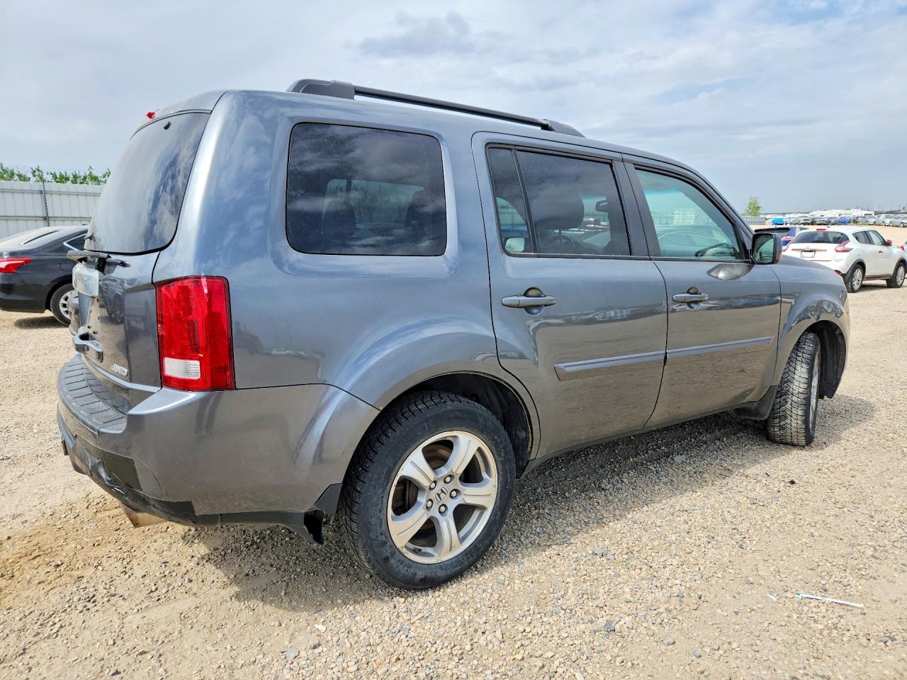 2013 Honda Pilot Exl Gray vin: 5FNYF4H53DB505384