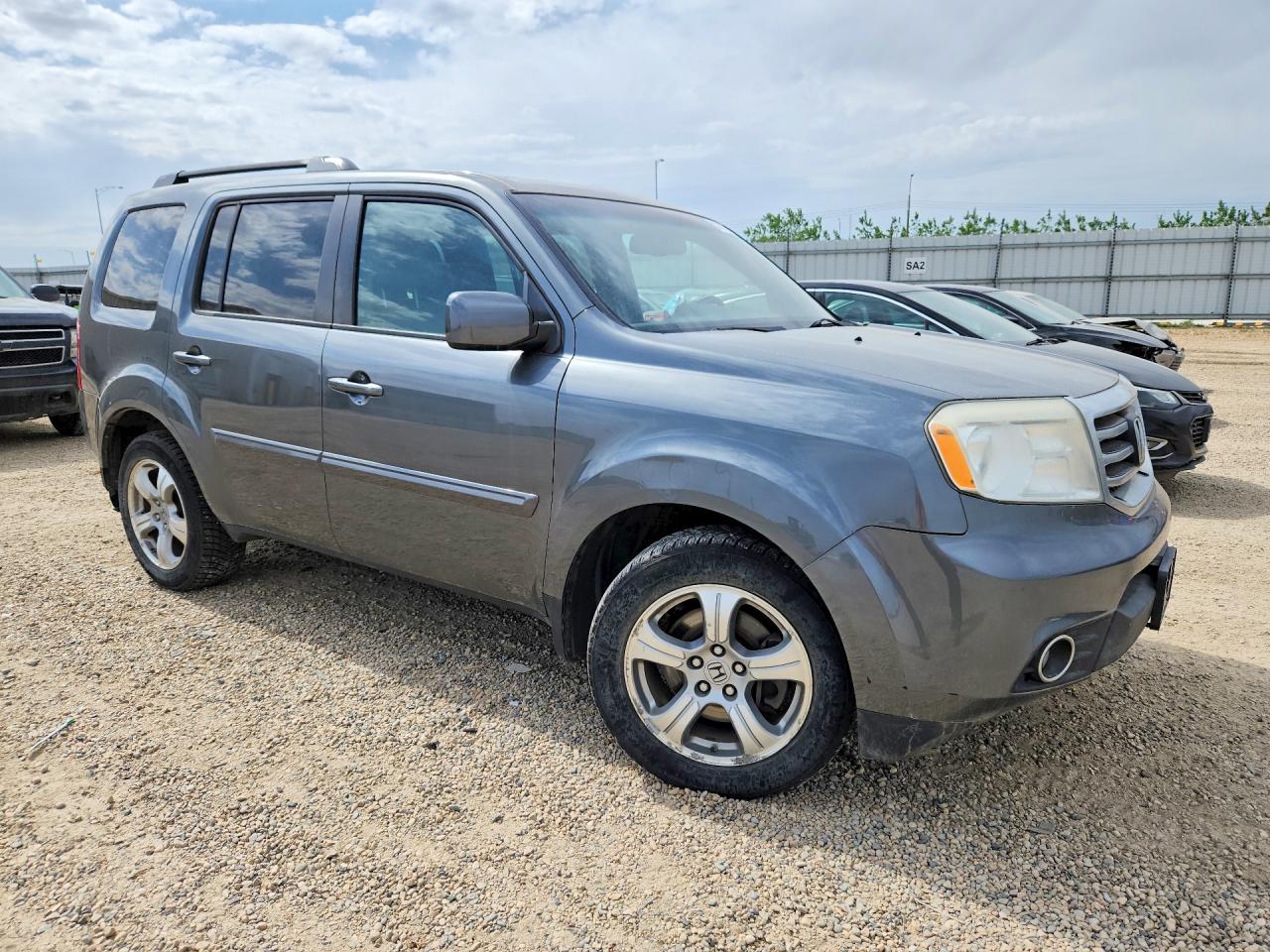 2013 Honda Pilot Exl Gray vin: 5FNYF4H53DB505384