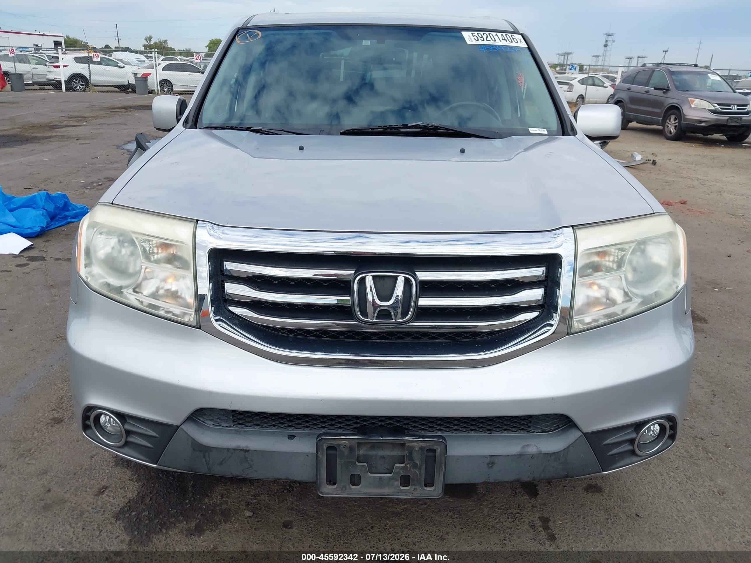 2014 Honda Pilot Ex-l Серебряный vin: 5FNYF4H53EB029087