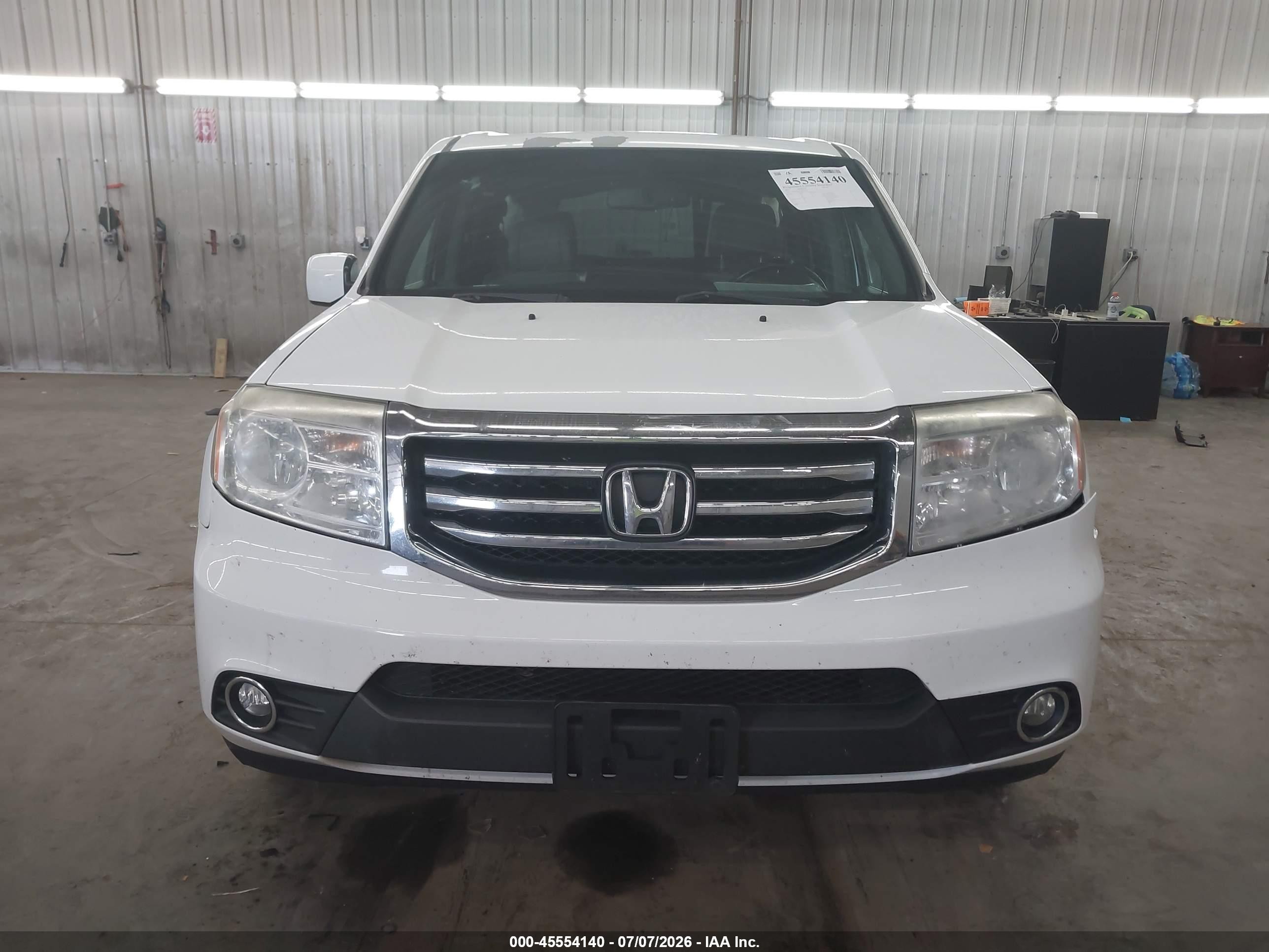 2015 Honda Pilot Ex-l White vin: 5FNYF4H53FB030337