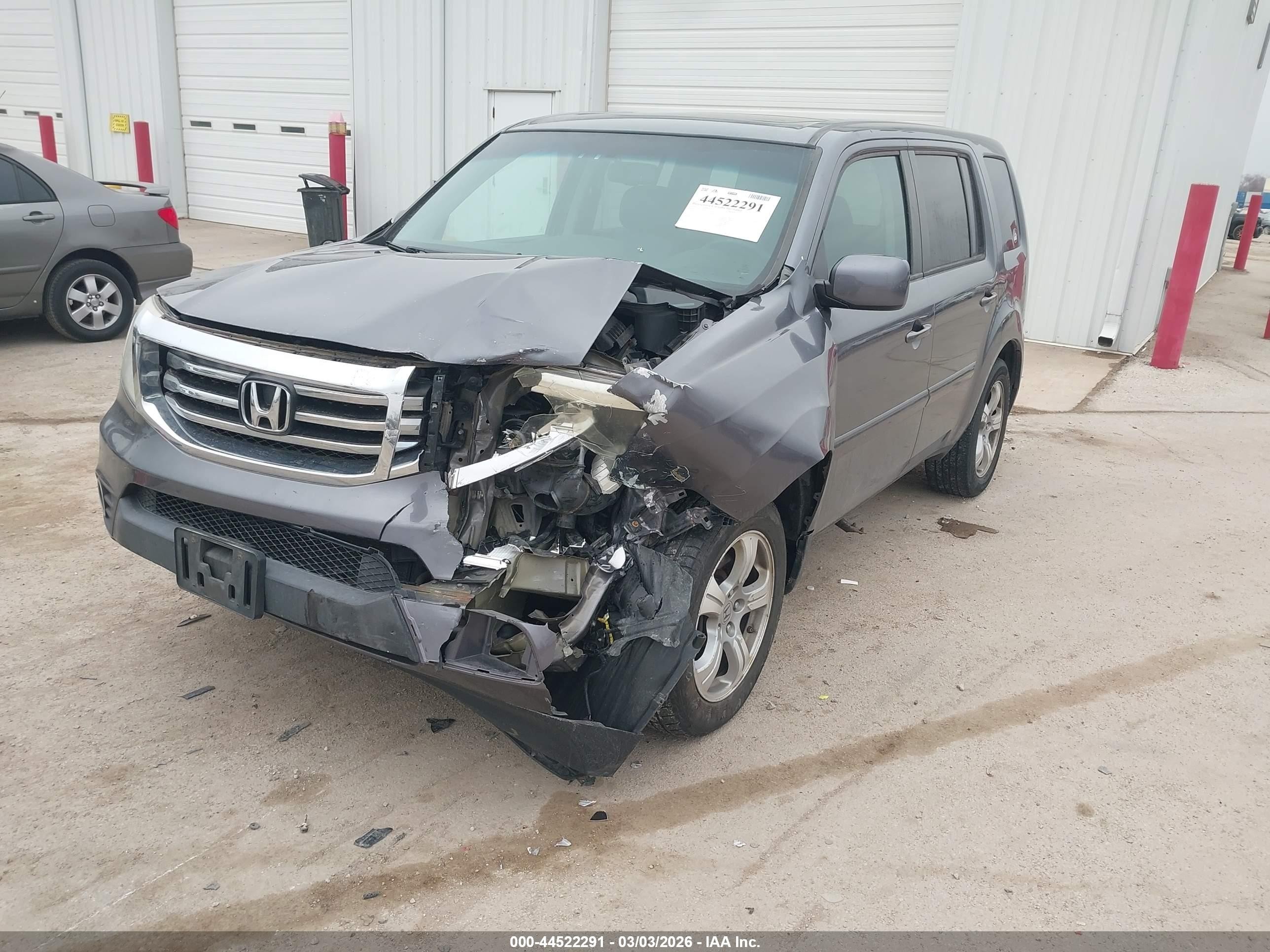 2015 Honda Pilot Ex-l Gray vin: 5FNYF4H53FB034128