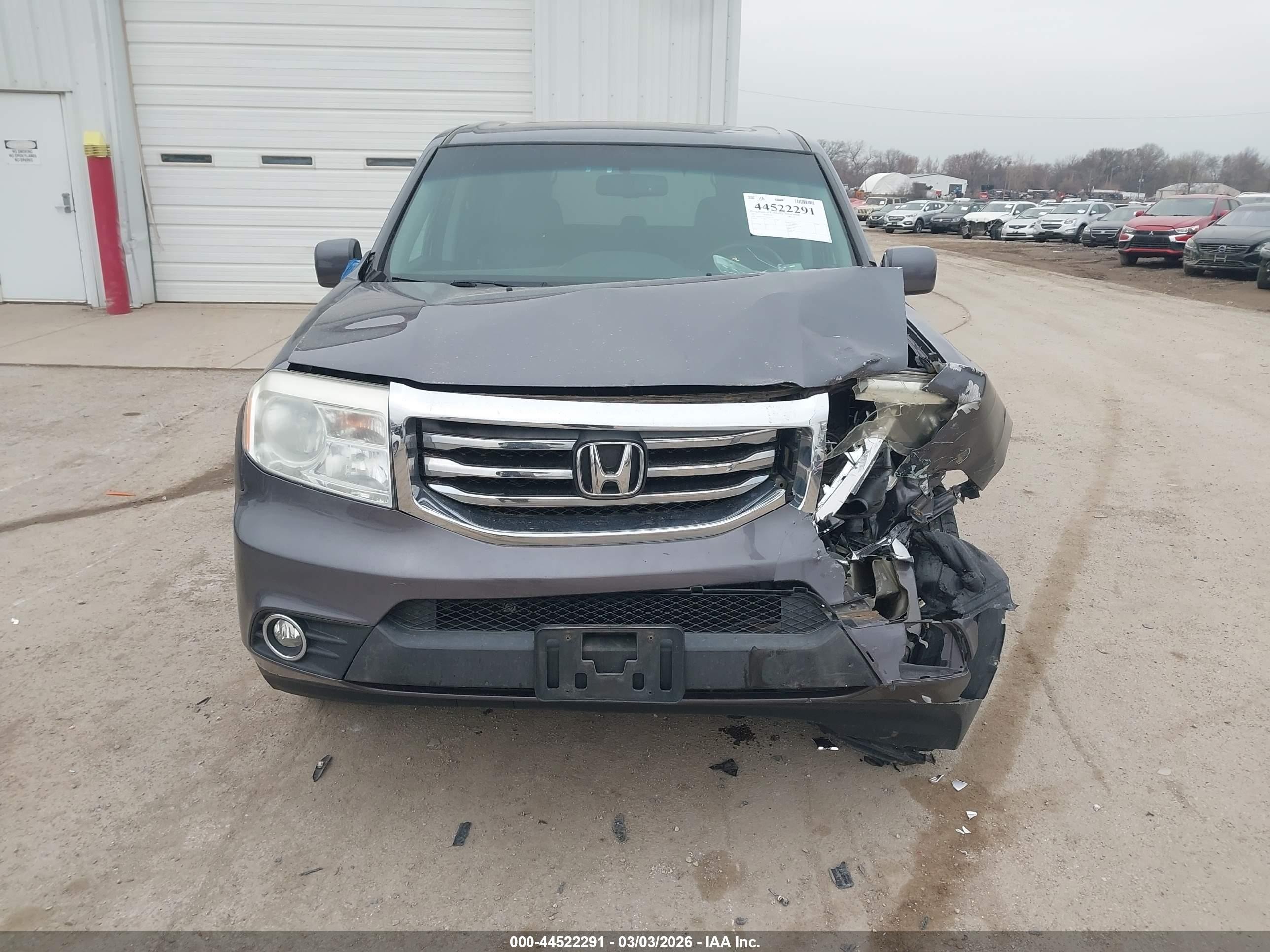 2015 Honda Pilot Ex-l Gray vin: 5FNYF4H53FB034128