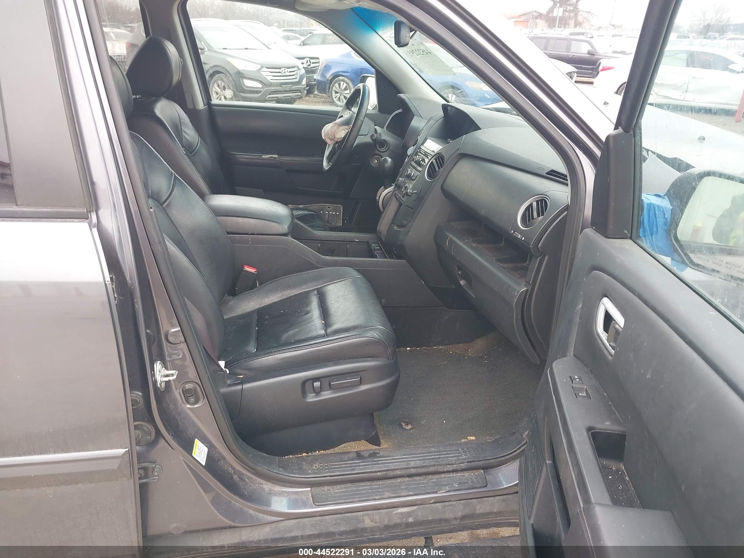 2015 Honda Pilot Ex-l Gray vin: 5FNYF4H53FB034128