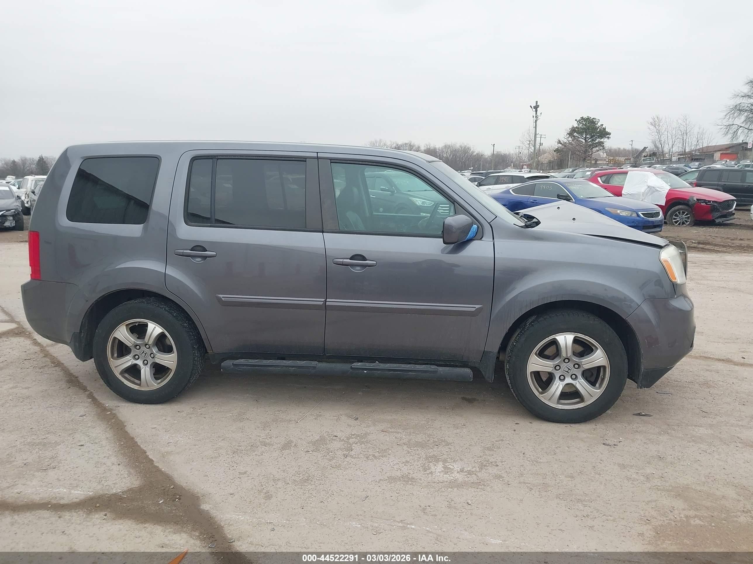 2015 Honda Pilot Ex-l Gray vin: 5FNYF4H53FB034128