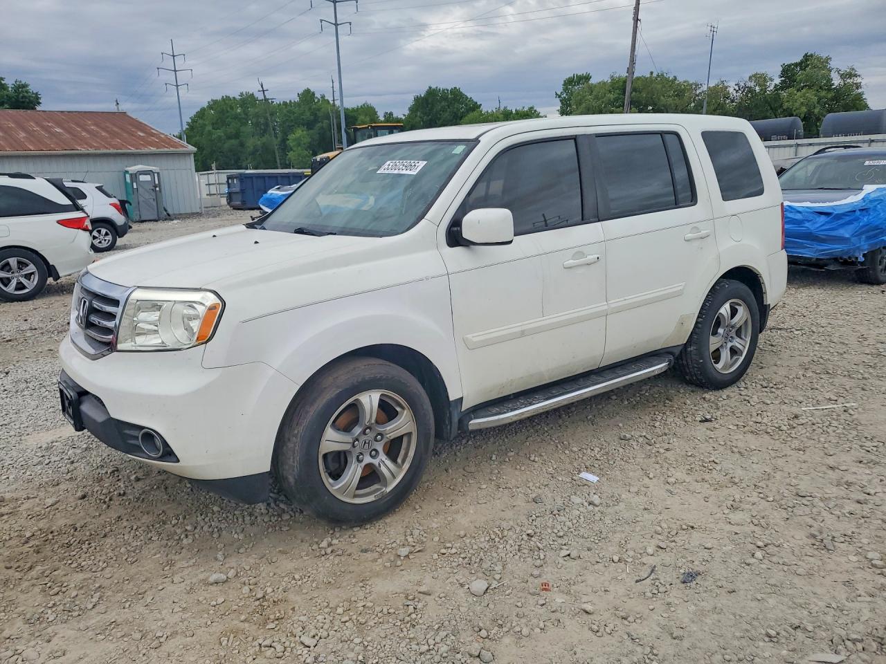 2015 Honda Pilot Exl White vin: 5FNYF4H53FB047753