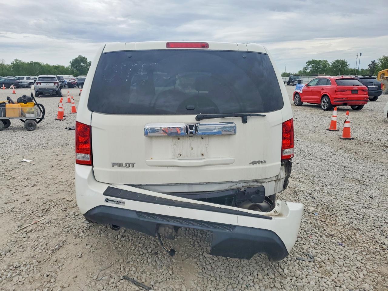 2015 Honda Pilot Exl White vin: 5FNYF4H53FB047753
