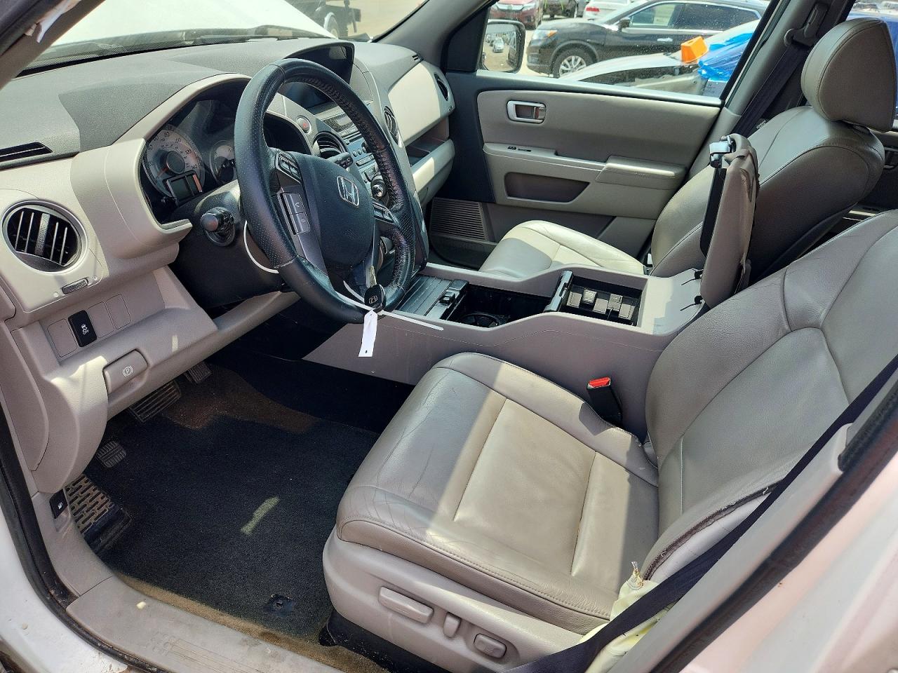 2015 Honda Pilot Exl White vin: 5FNYF4H53FB061202