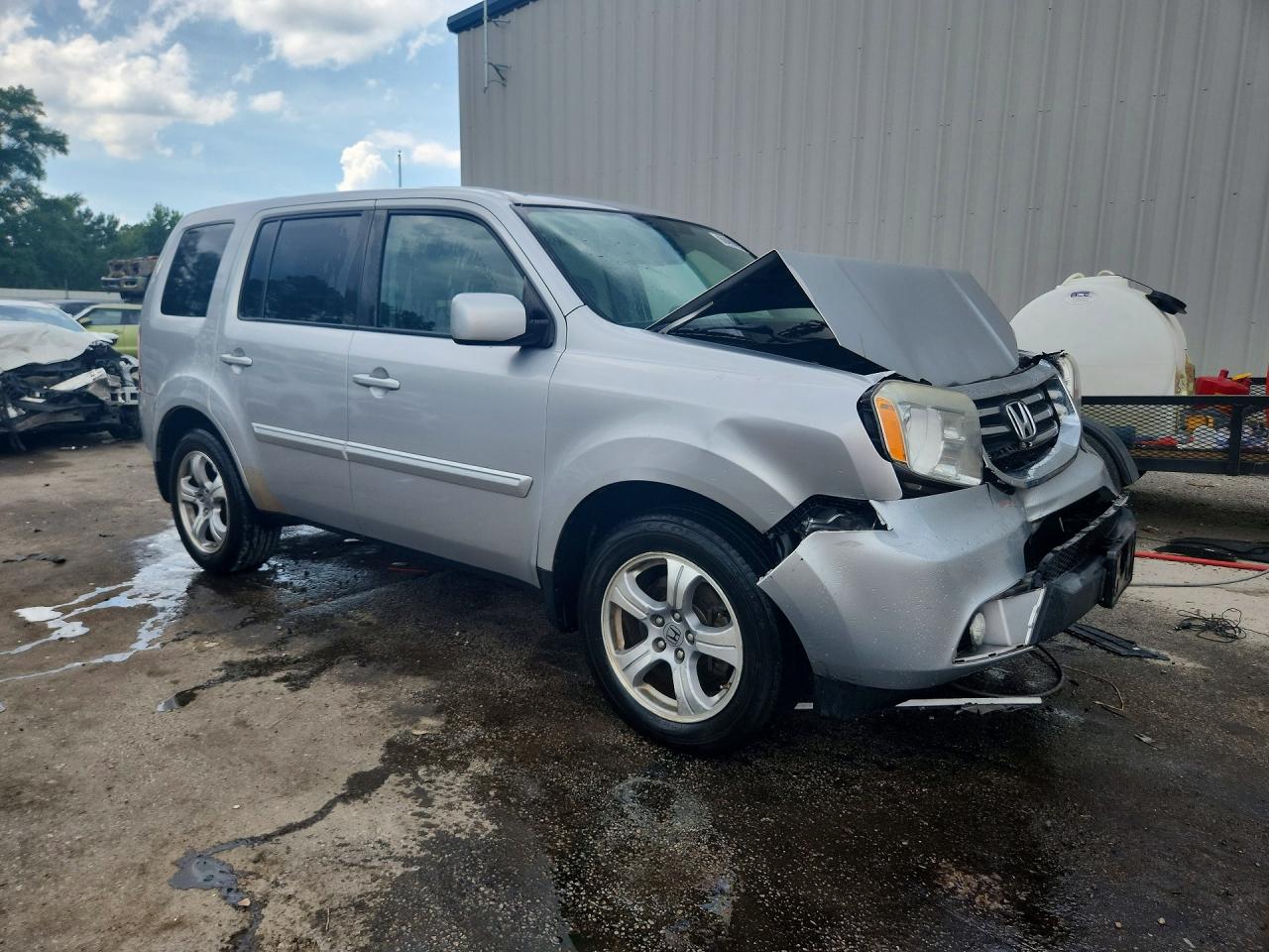 2015 Honda Pilot Exl Silver vin: 5FNYF4H53FB070188